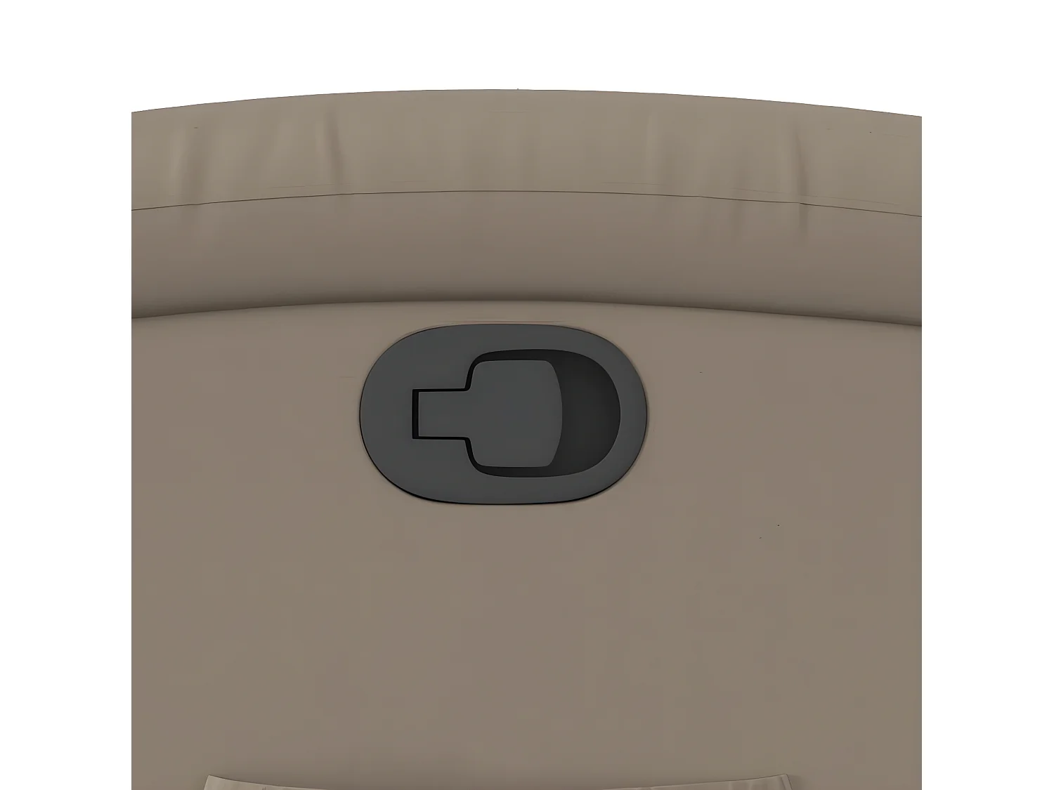 Sillón reclinable de piel sintética Cappuccino