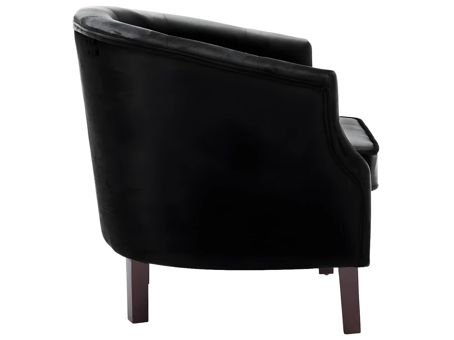 Sillón de terciopelo negro