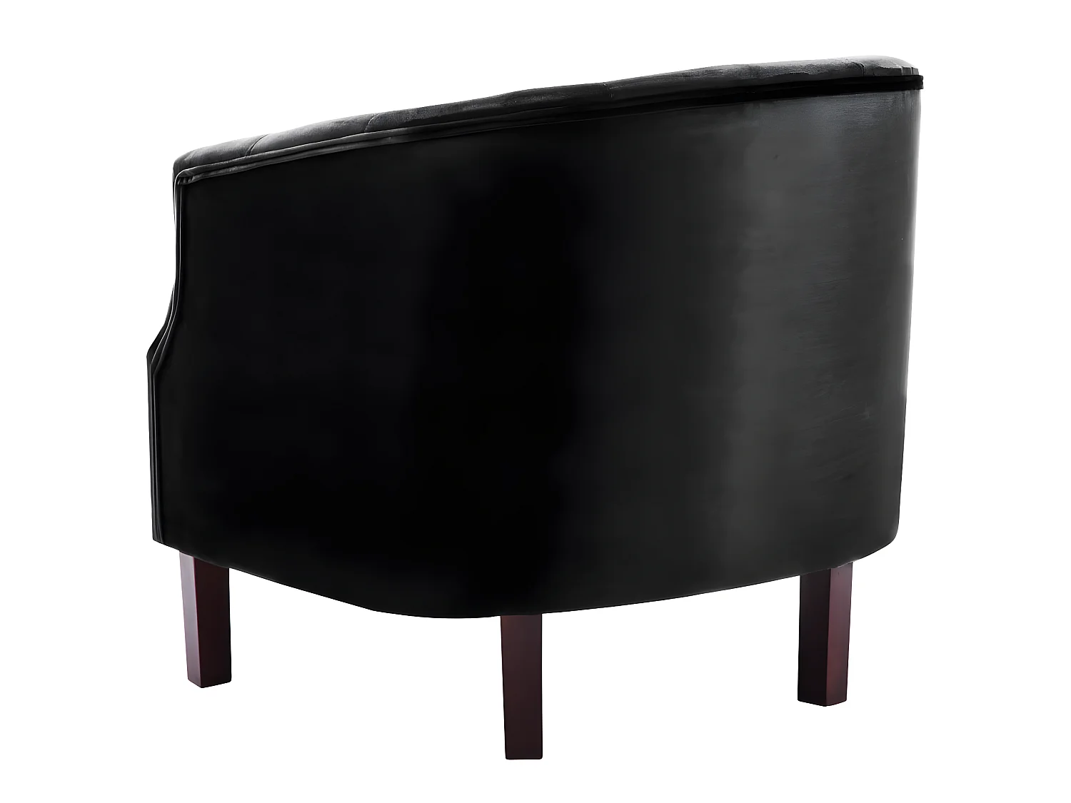 Sillón de terciopelo negro