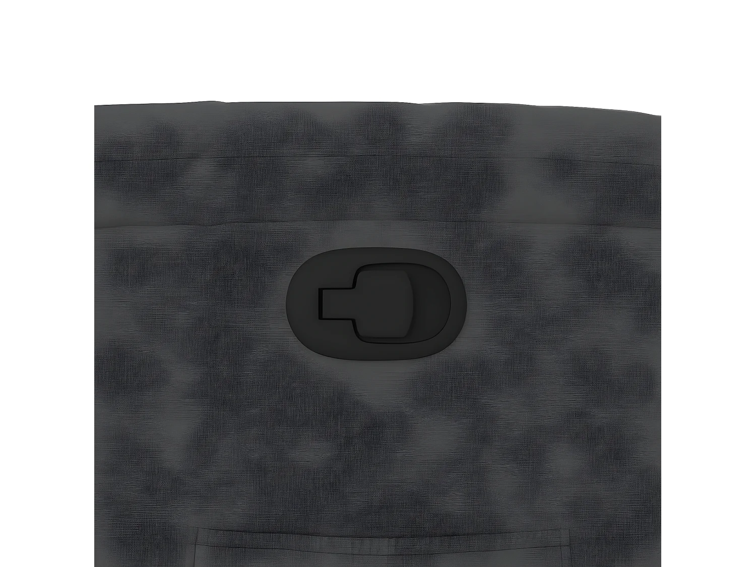 Poltrona reclinabile in tessuto grigio scuro