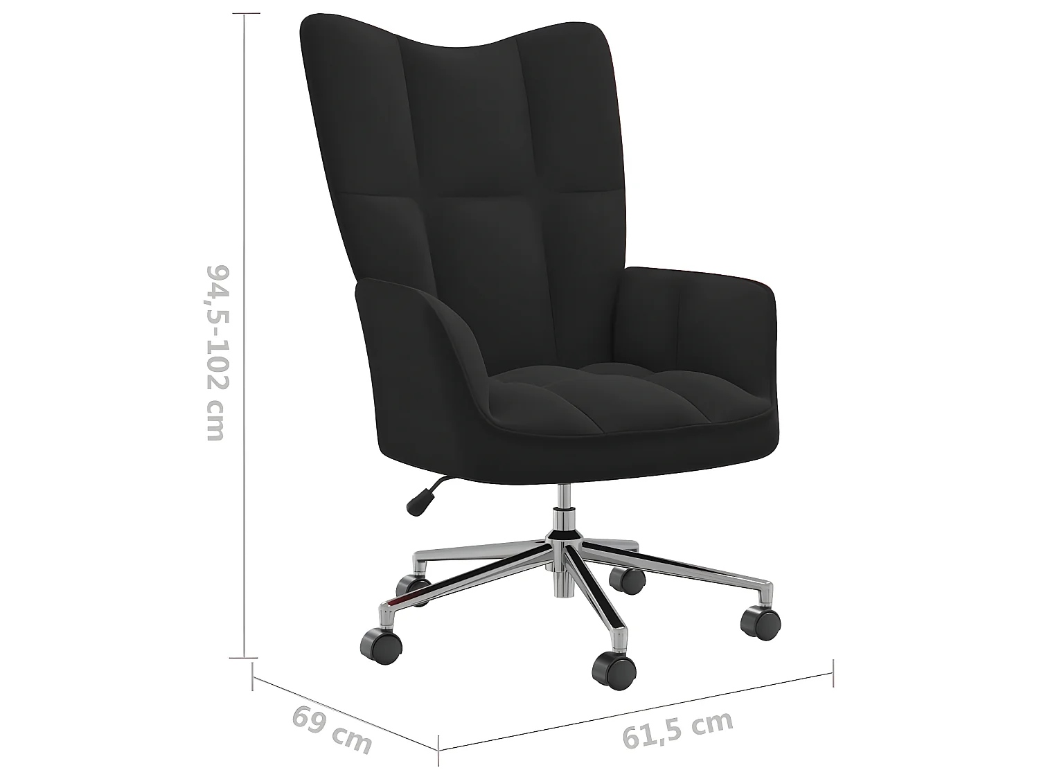 Entspannungsstuhl Black Velvet