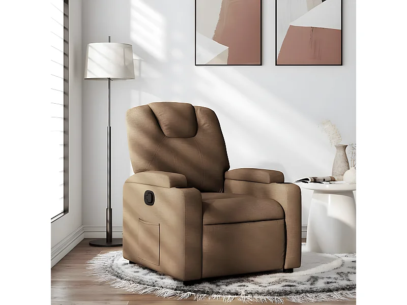 Fauteuil Bruine Stof
