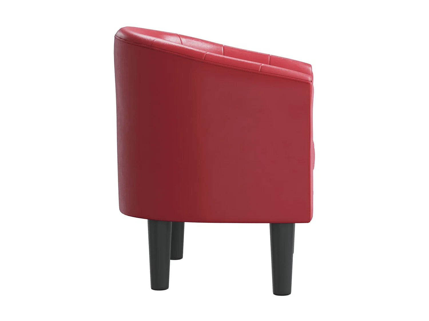 Poltroncina trasformabile in ecopelle rosso bordeaux