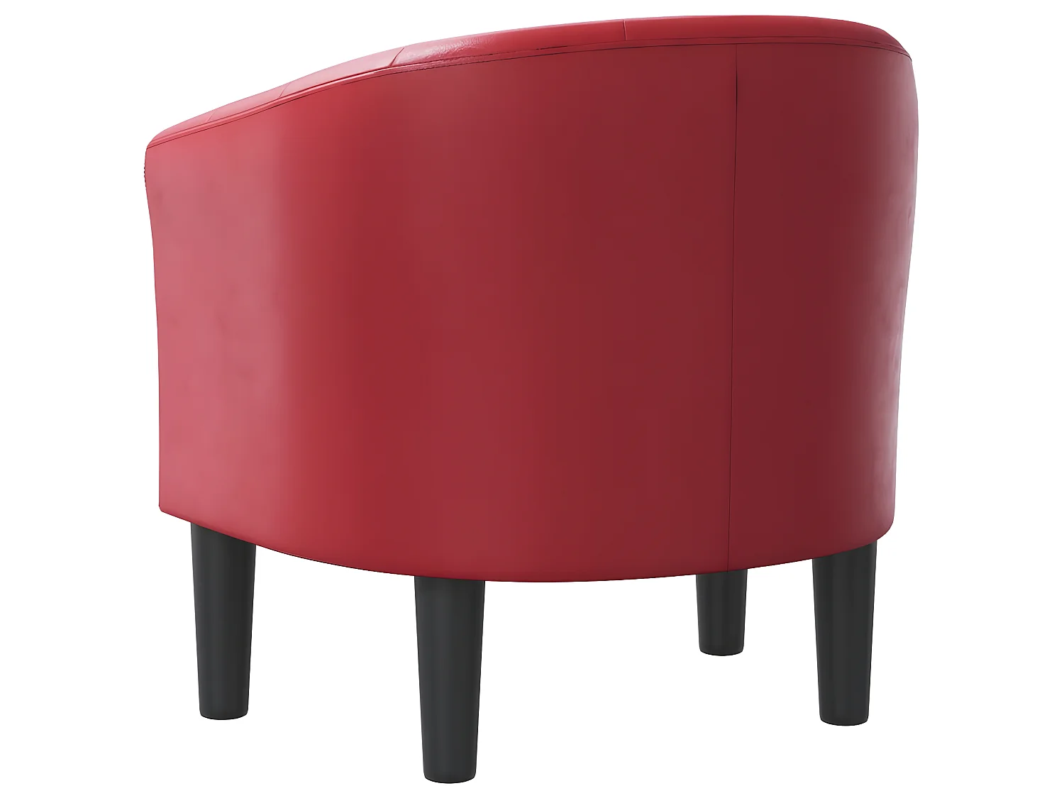 Poltroncina trasformabile in ecopelle rosso bordeaux