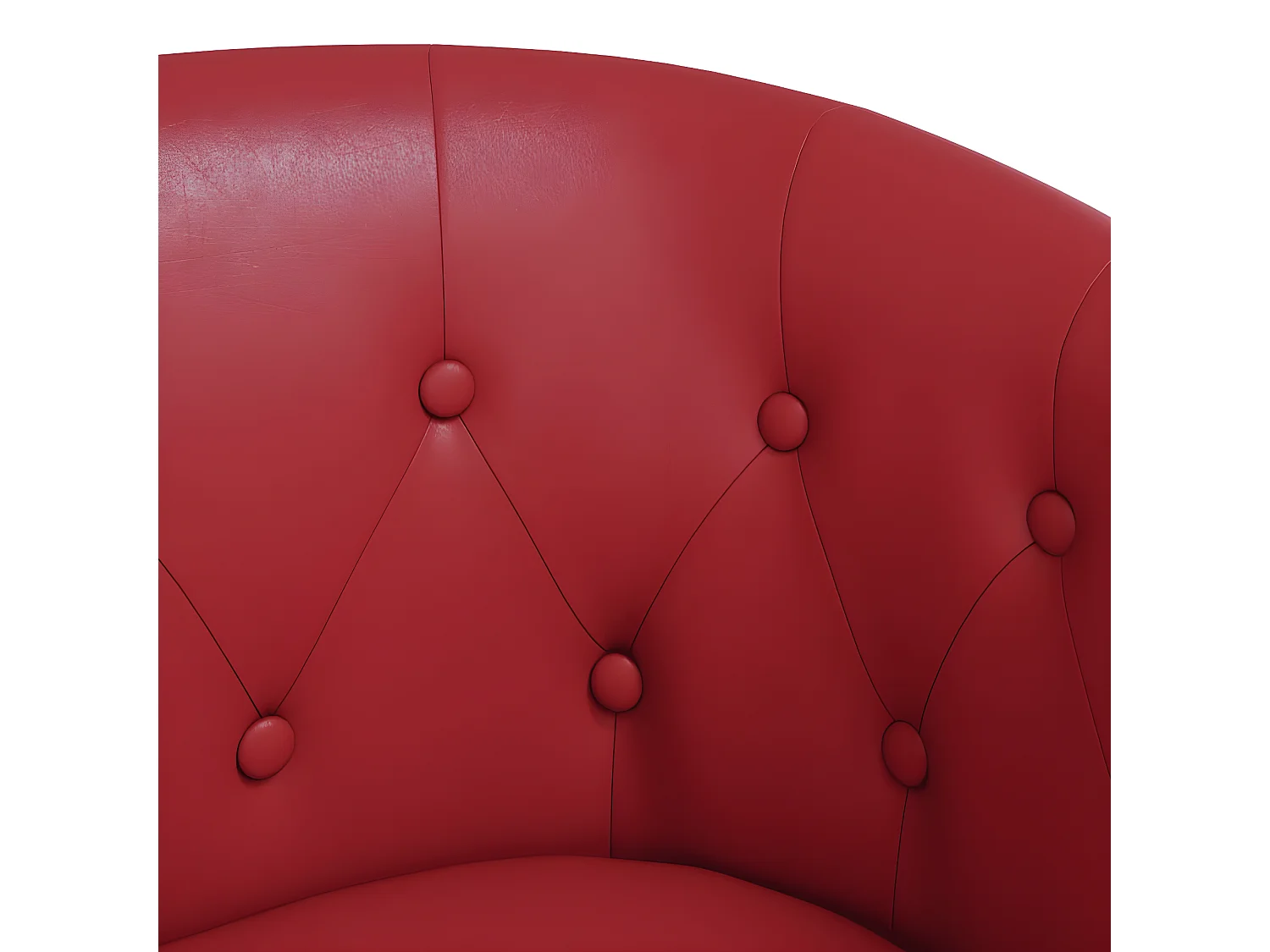 Poltroncina trasformabile in ecopelle rosso bordeaux