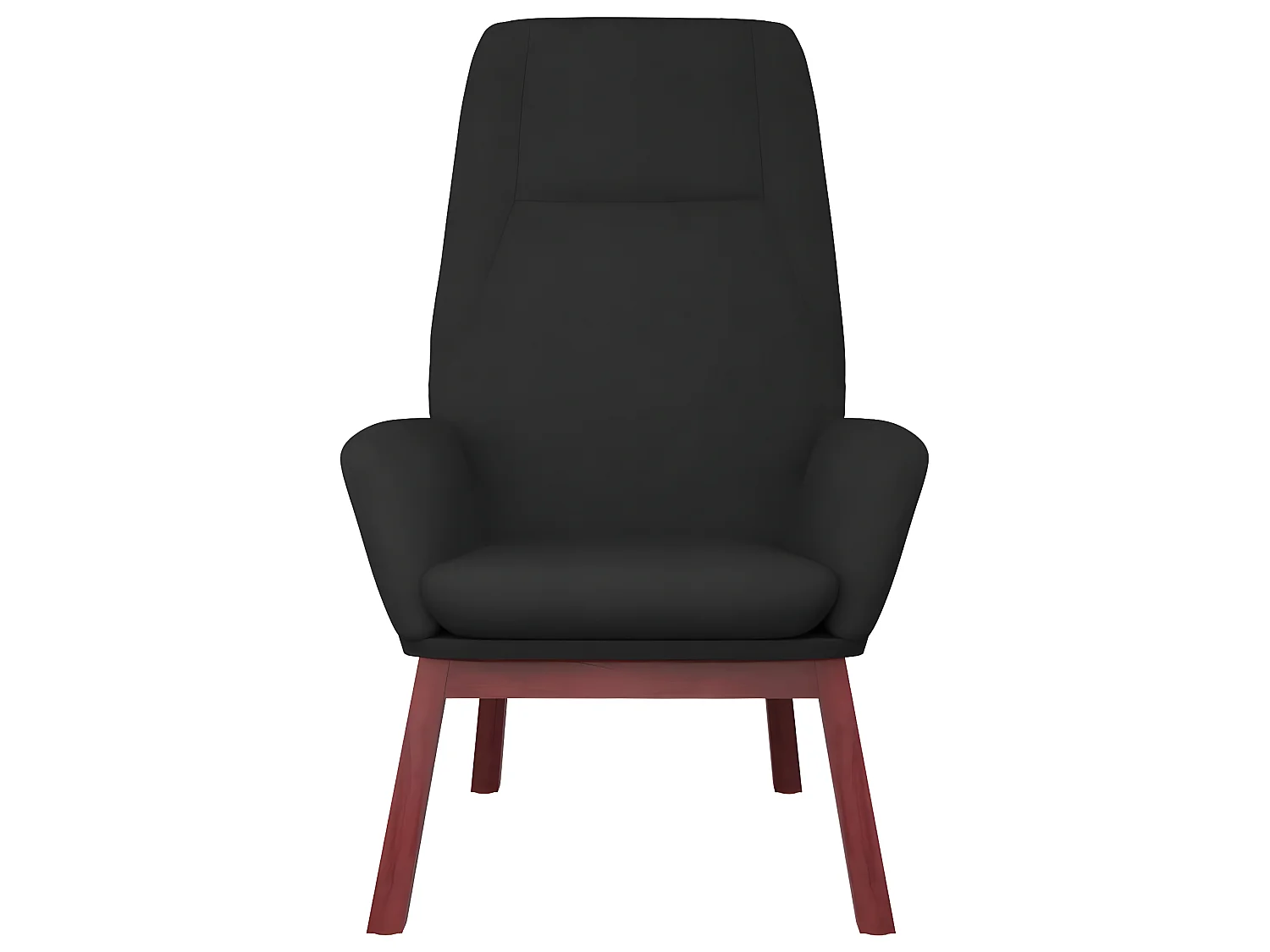 Chaise de relaxation Noir Tissu