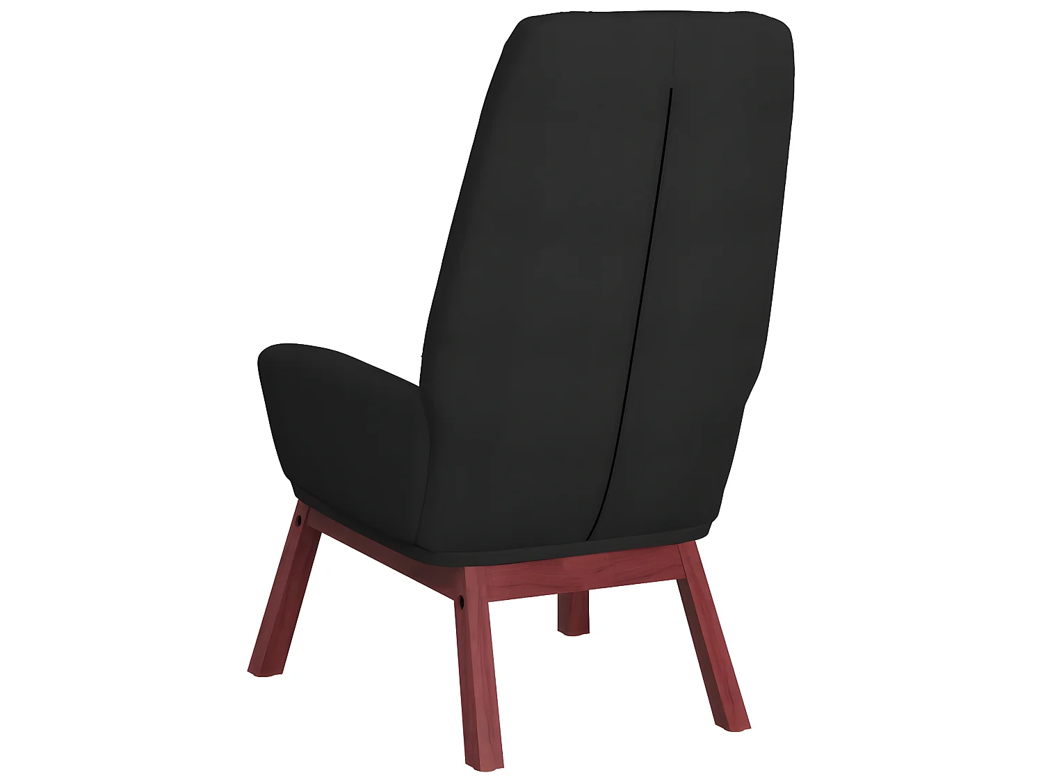 Chaise de relaxation Noir Tissu