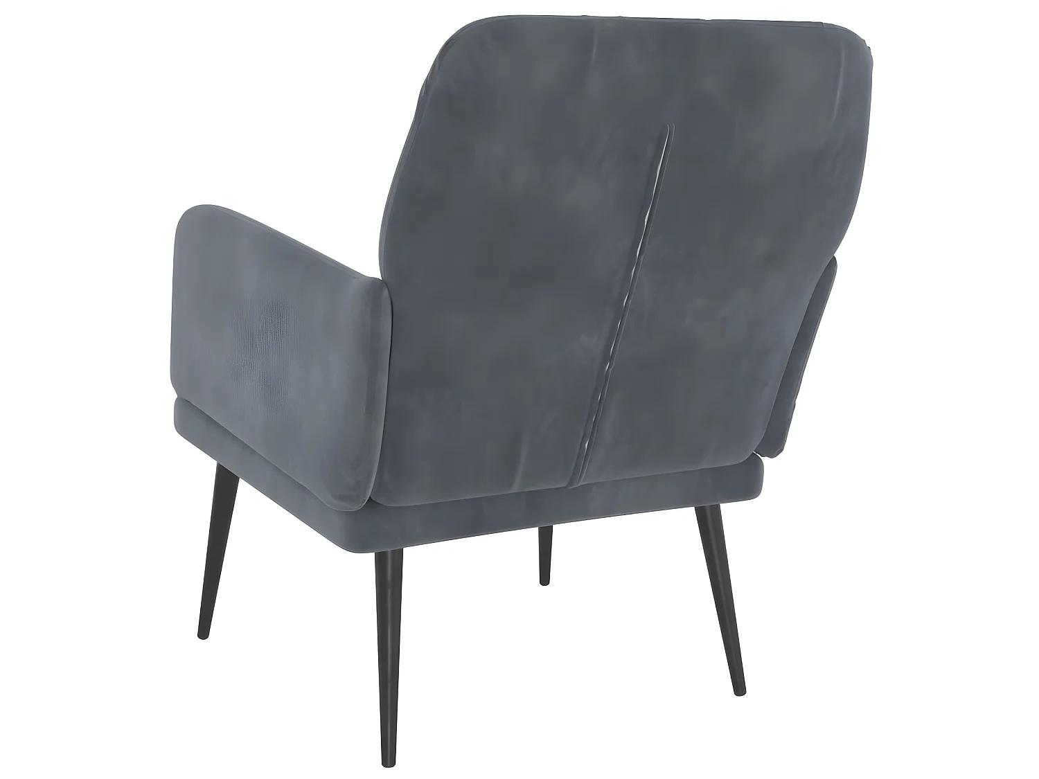 Fauteuil Donkergrijs 62x79x79 cm Fluweel