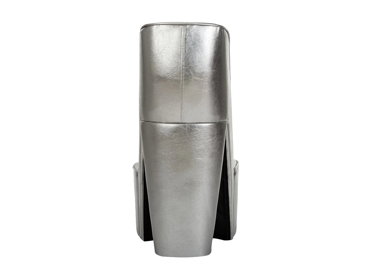 Silla Zapato Tacón Piel Sintética Plata