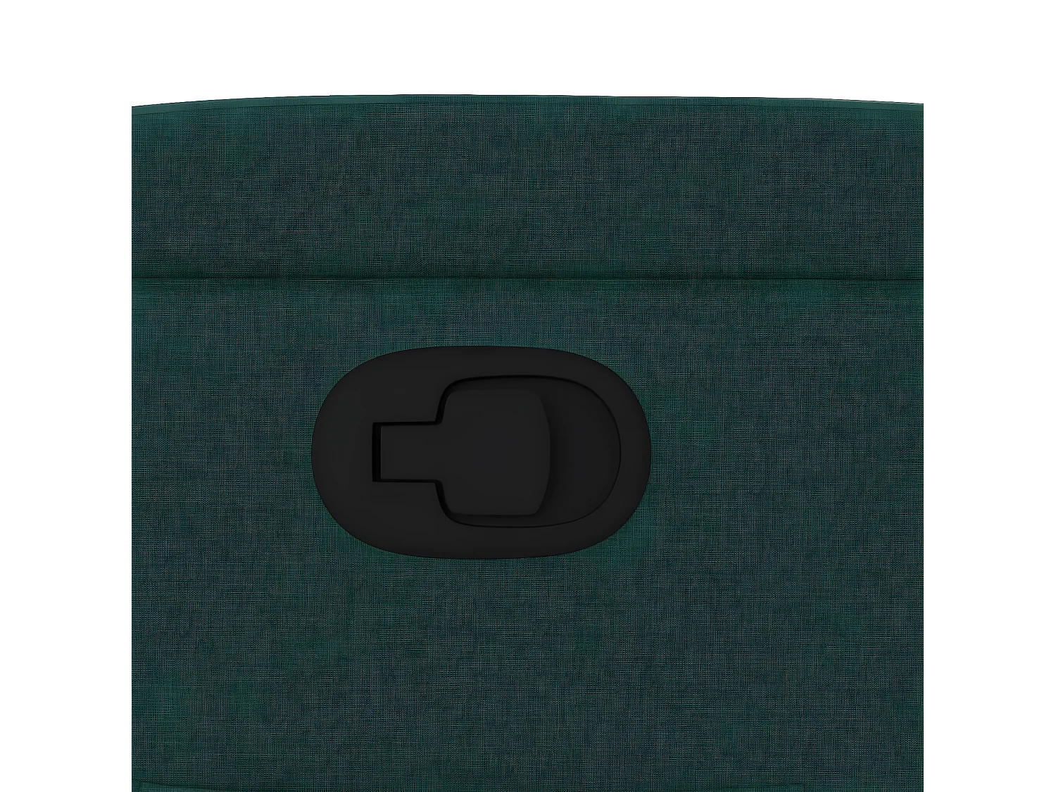 Sillón reclinable de tela verde oscuro
