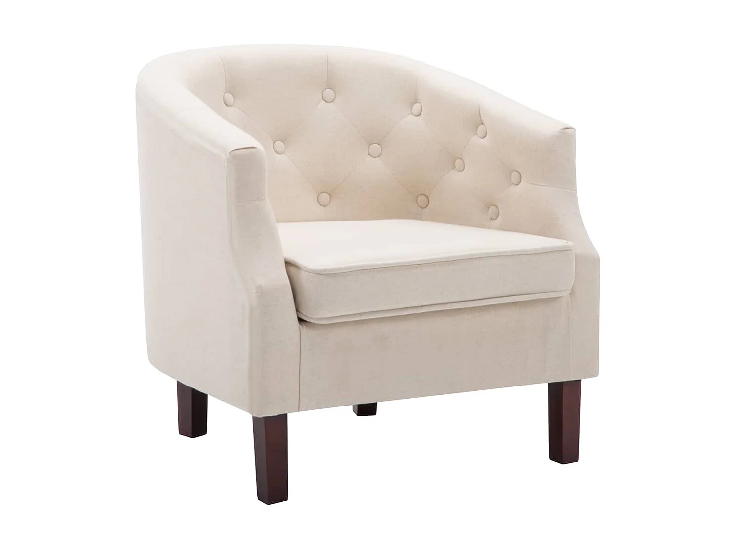Fauteuil Beige Tissu