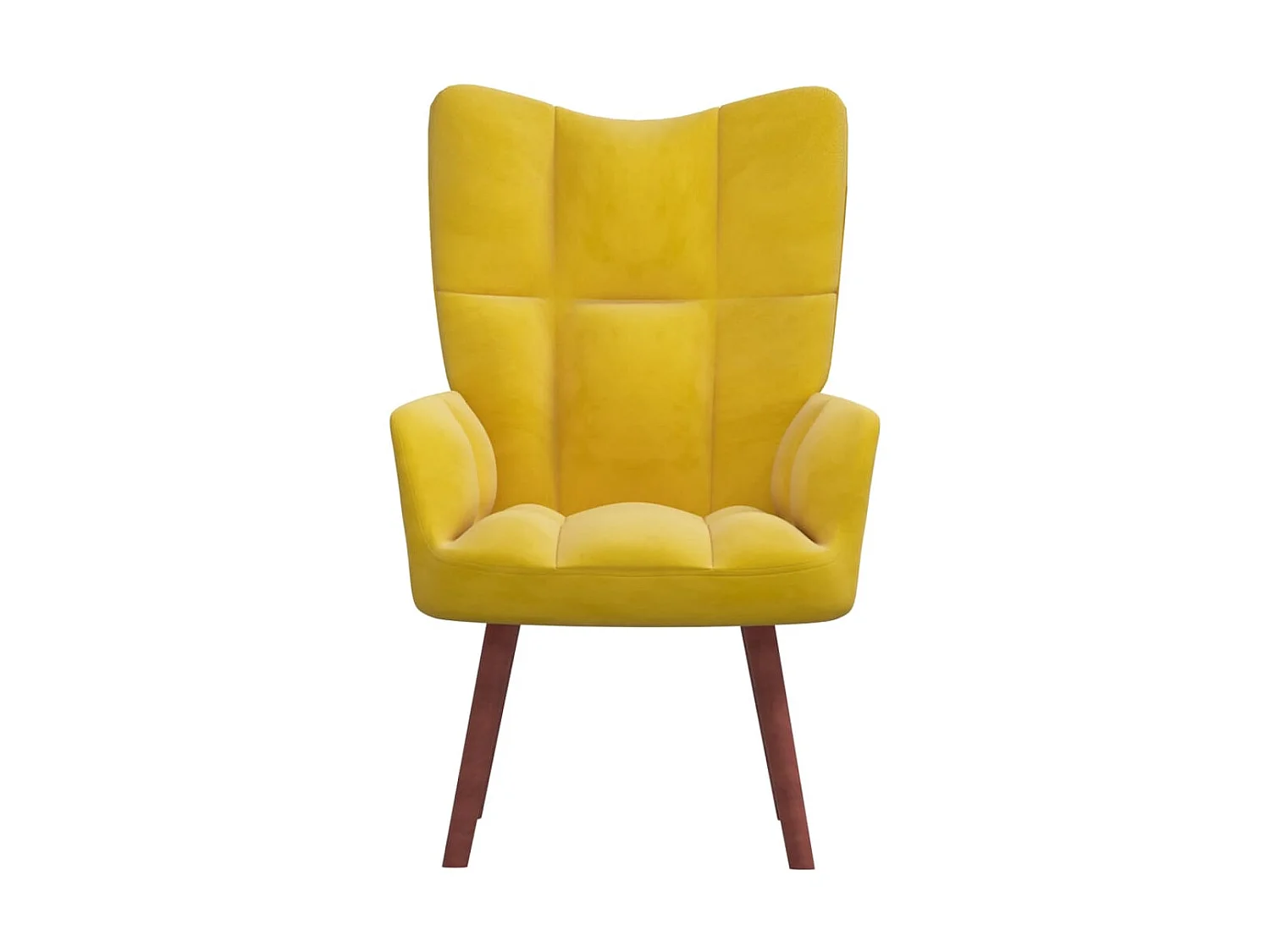 Sillón de relajación Terciopelo amarillo mostaza