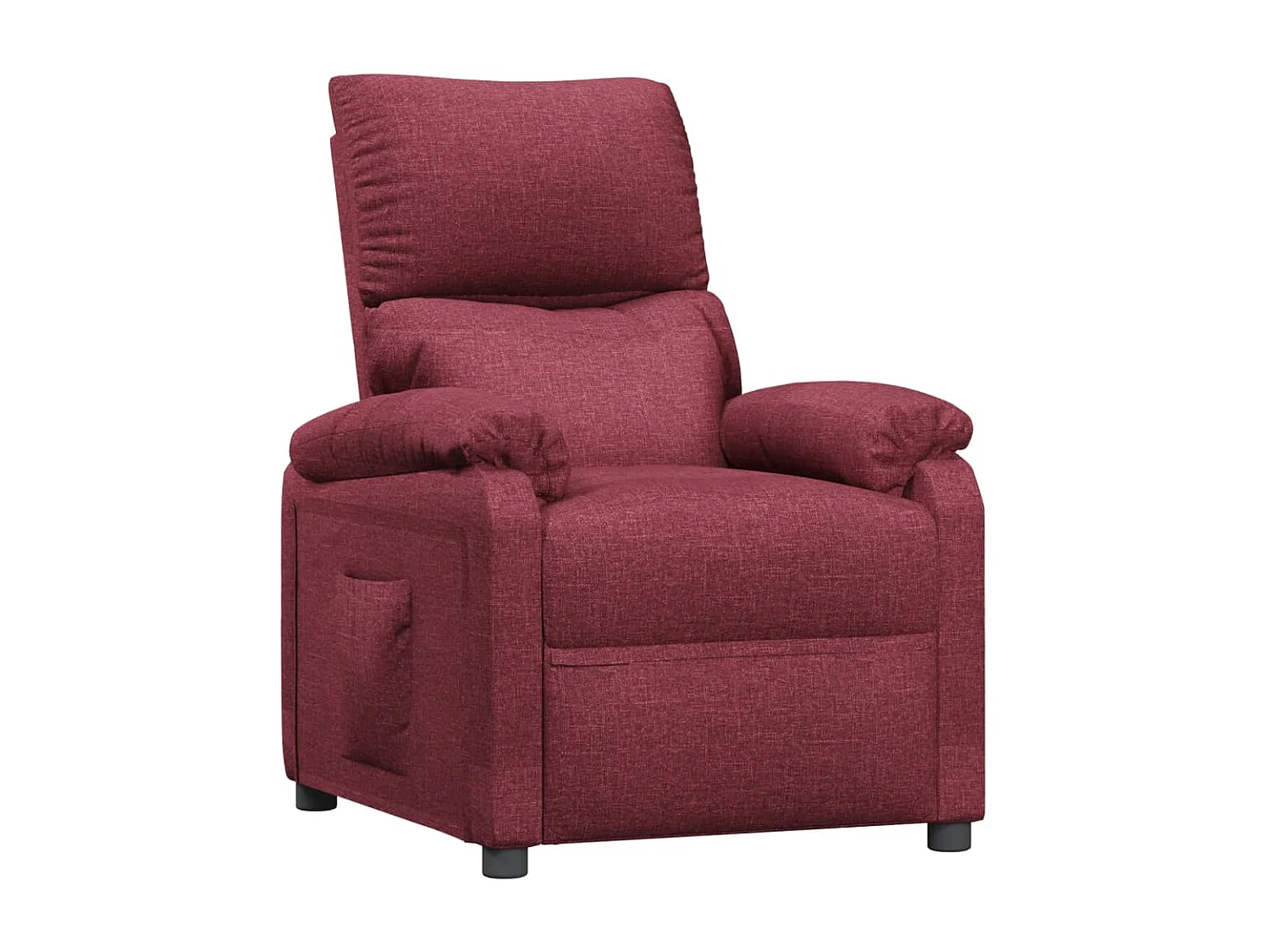 Sedia reclinabile Tessuto rosso bordeaux