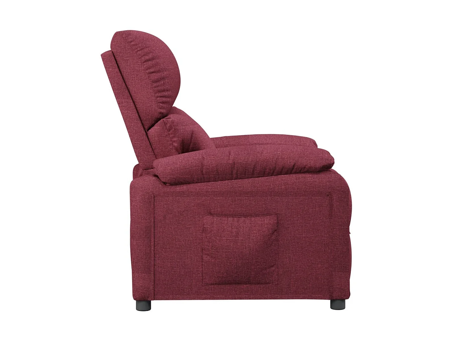 Sedia reclinabile Tessuto rosso bordeaux