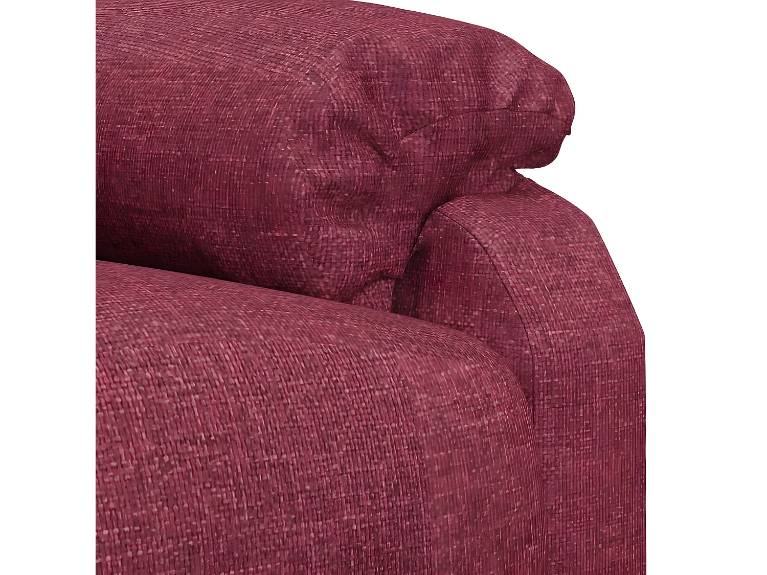 Sedia reclinabile Tessuto rosso bordeaux