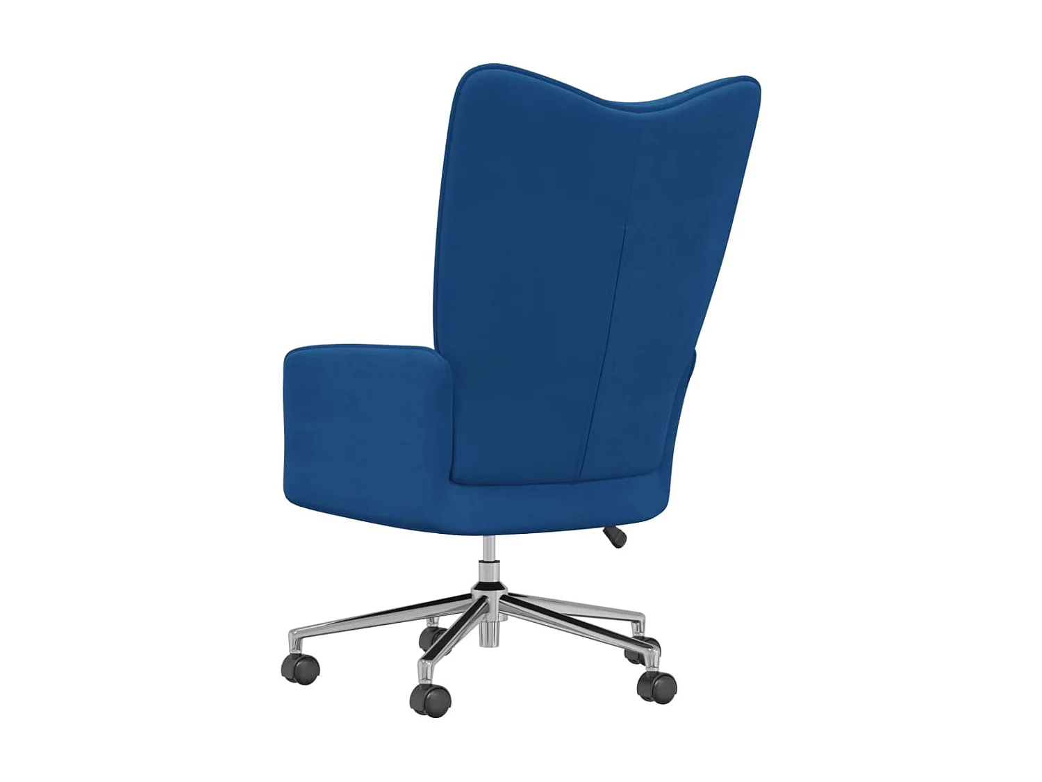 Sillón de relajación de terciopelo azul
