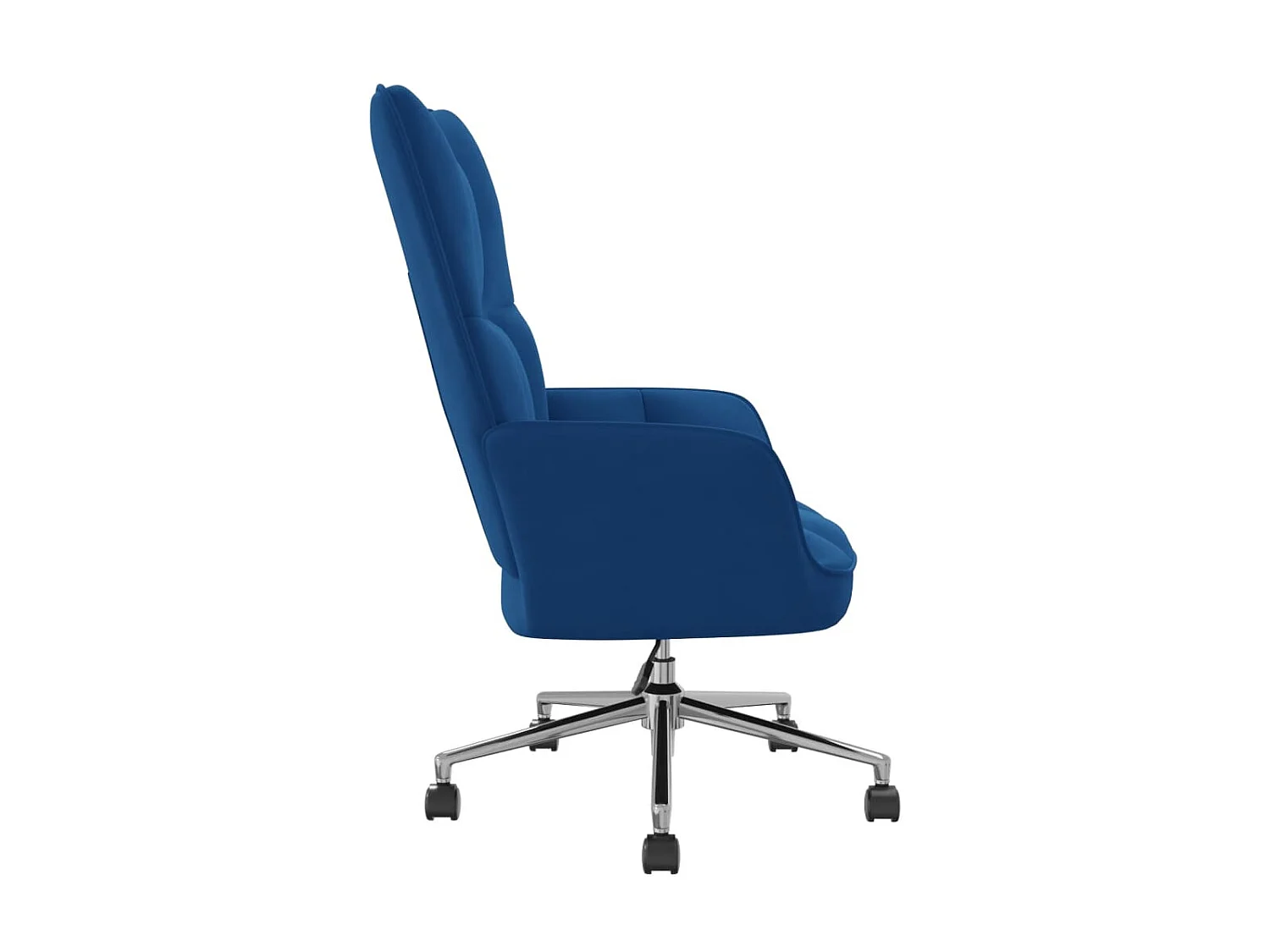 Chaise de relaxation Bleu Velours