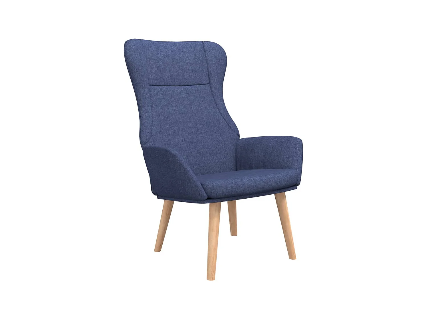 Chaise de relaxation Bleu Tissu