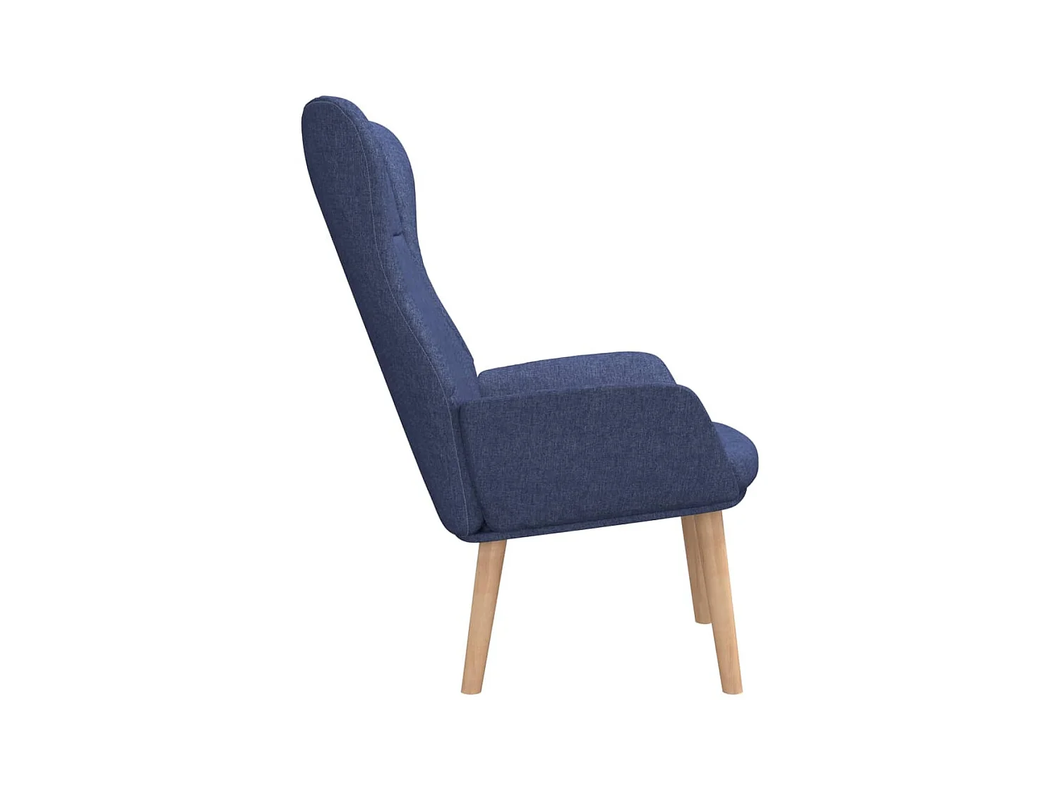 Chaise de relaxation Bleu Tissu