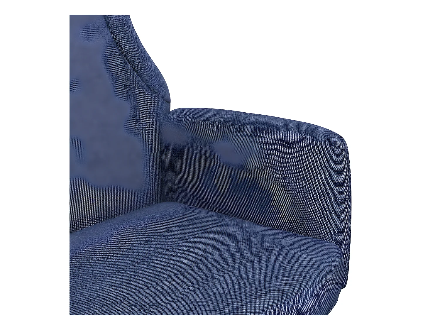 Chaise de relaxation Bleu Tissu