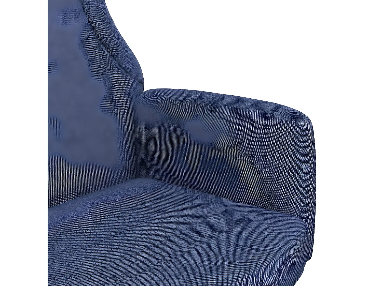 Chaise de relaxation Bleu Tissu