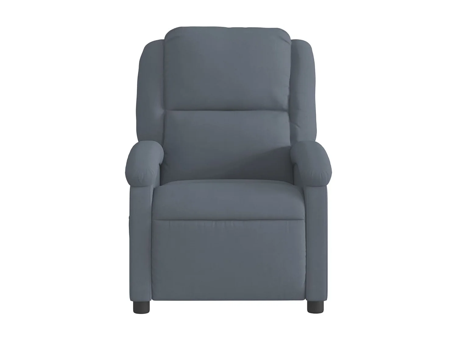 Fauteuil inclinable Gris foncé Velours