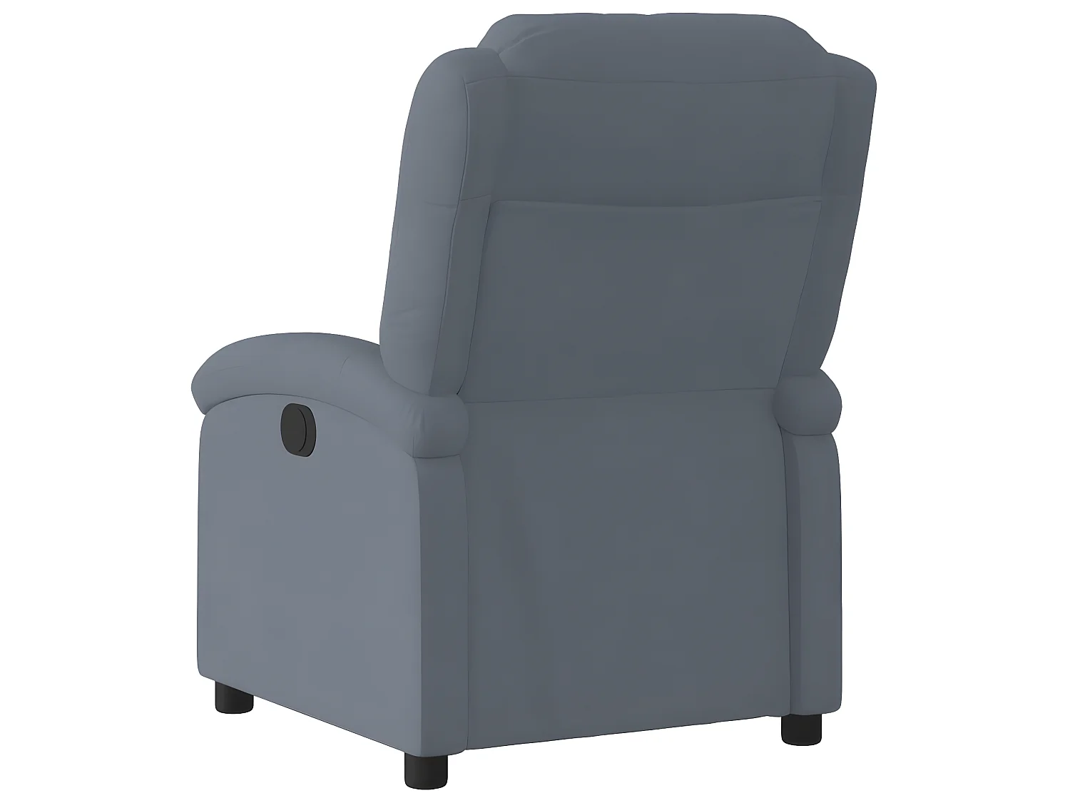 Fauteuil inclinable Gris foncé Velours