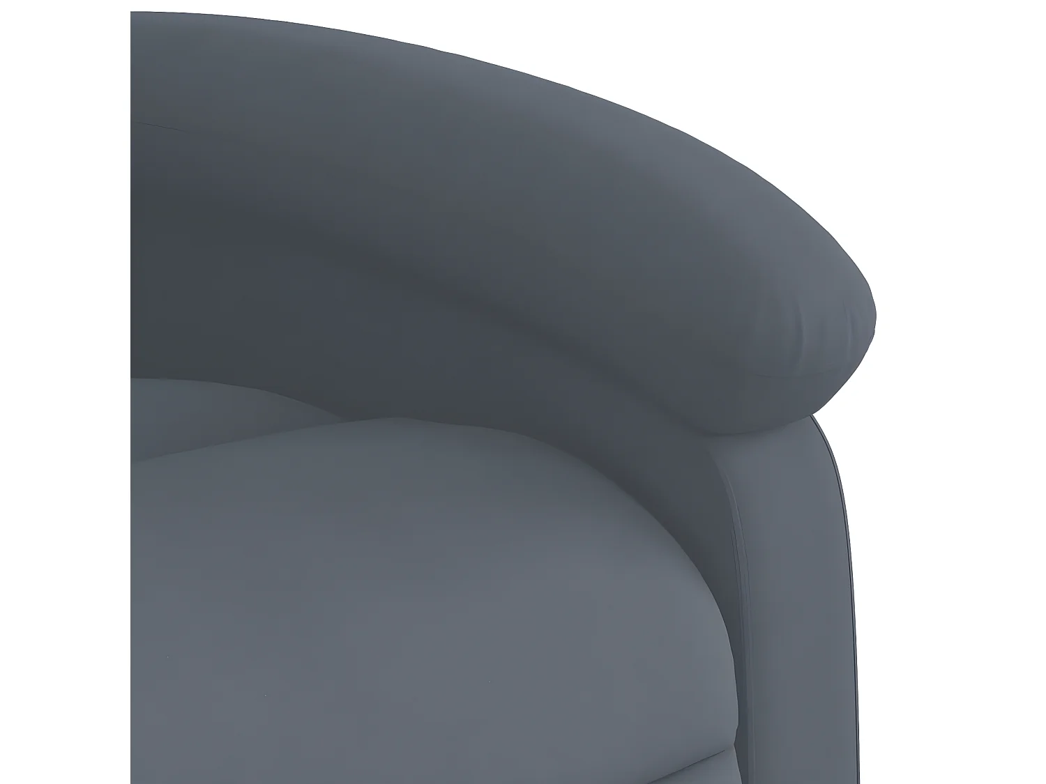 Fauteuil inclinable Gris foncé Velours