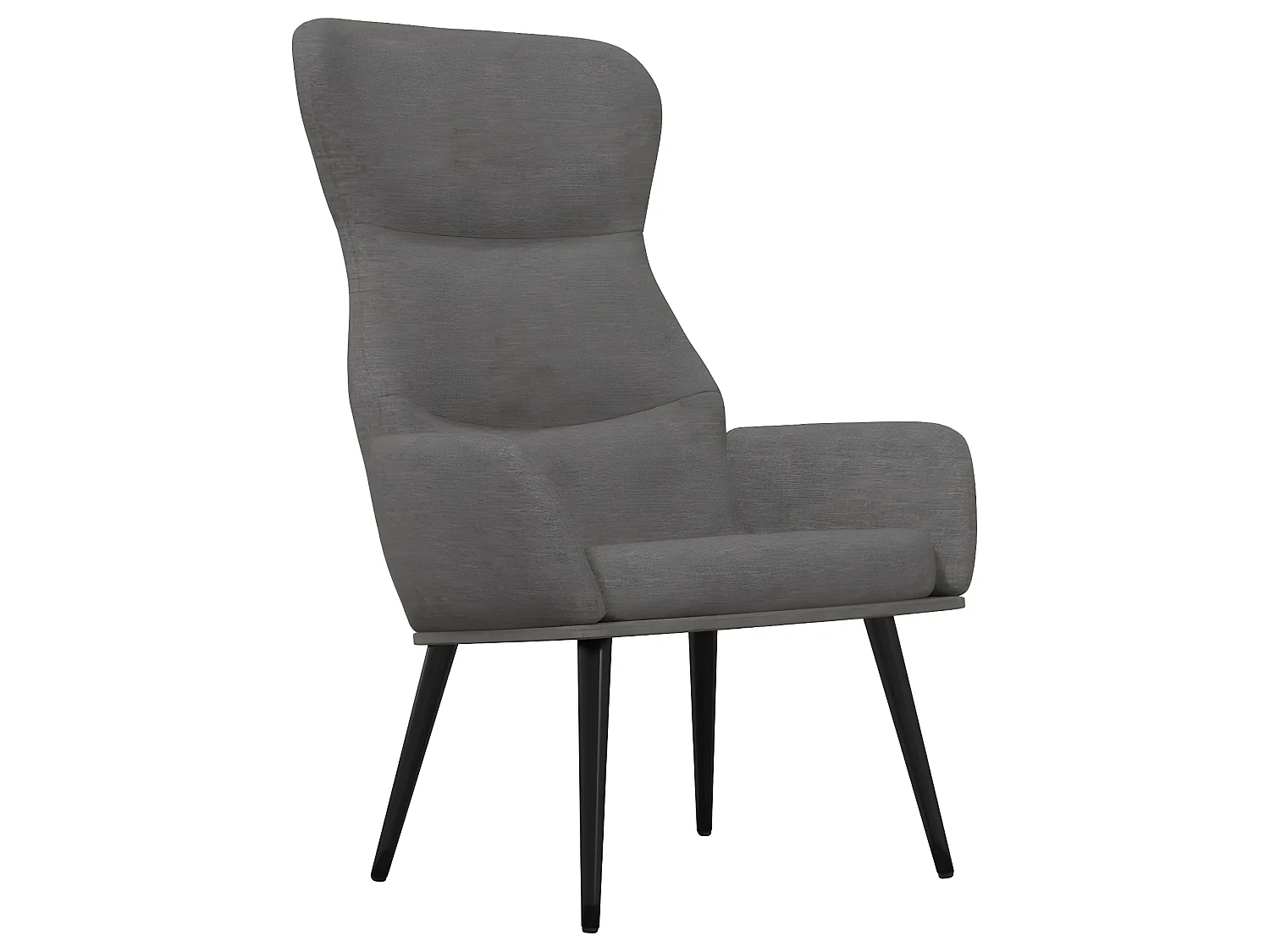 Entspannungsstuhl mit Hocker Hellgrauer Stoff