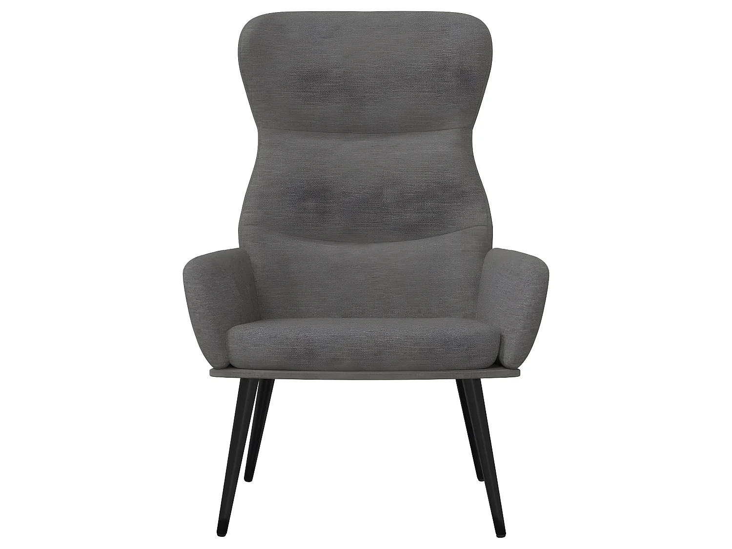 Entspannungsstuhl mit Hocker Hellgrauer Stoff