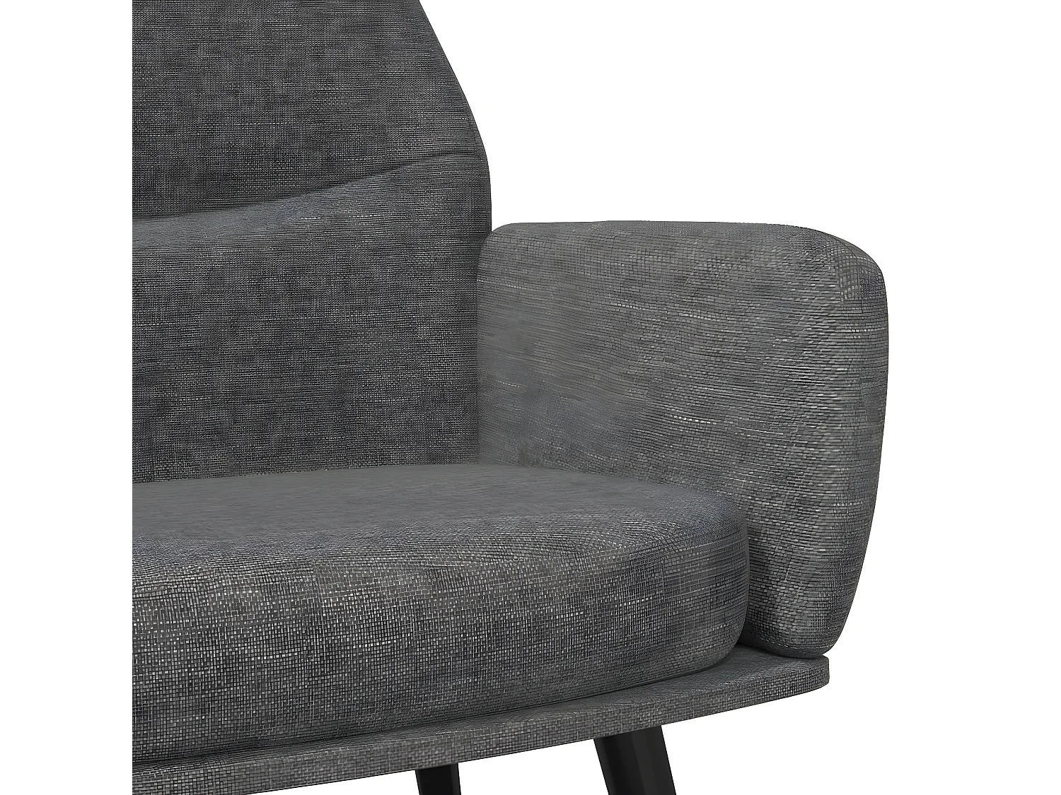 Entspannungsstuhl mit Hocker Hellgrauer Stoff