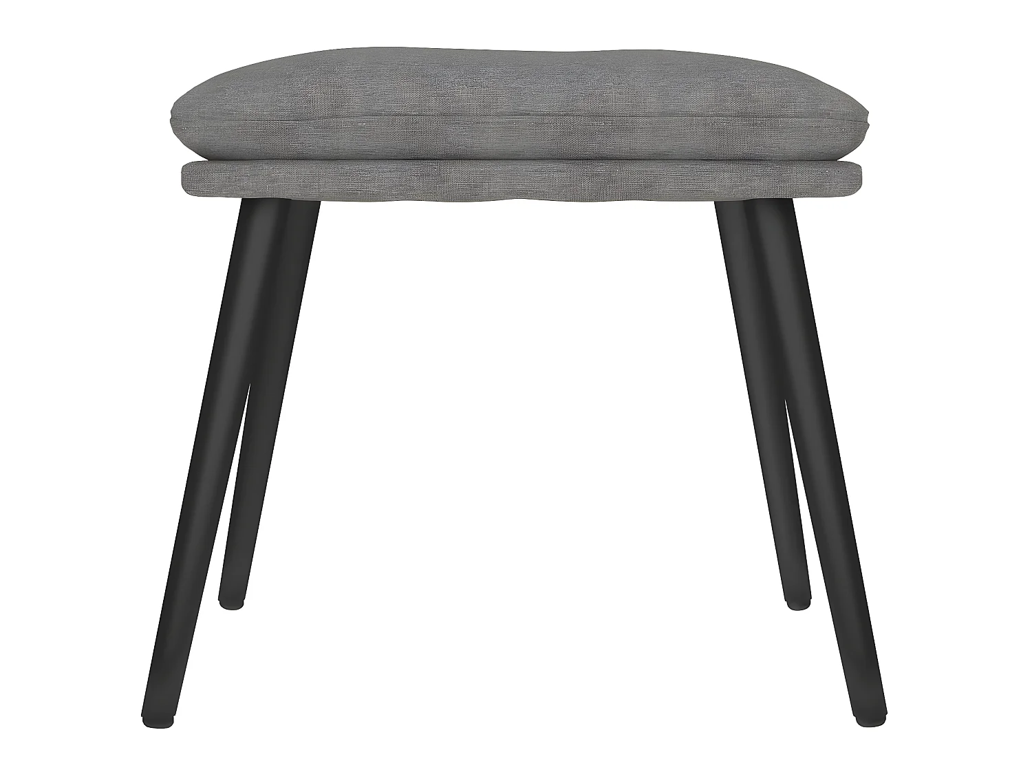 Entspannungsstuhl mit Hocker Hellgrauer Stoff