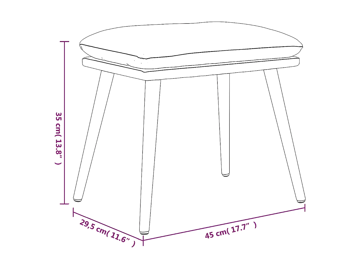 Entspannungsstuhl mit Hocker Hellgrauer Stoff
