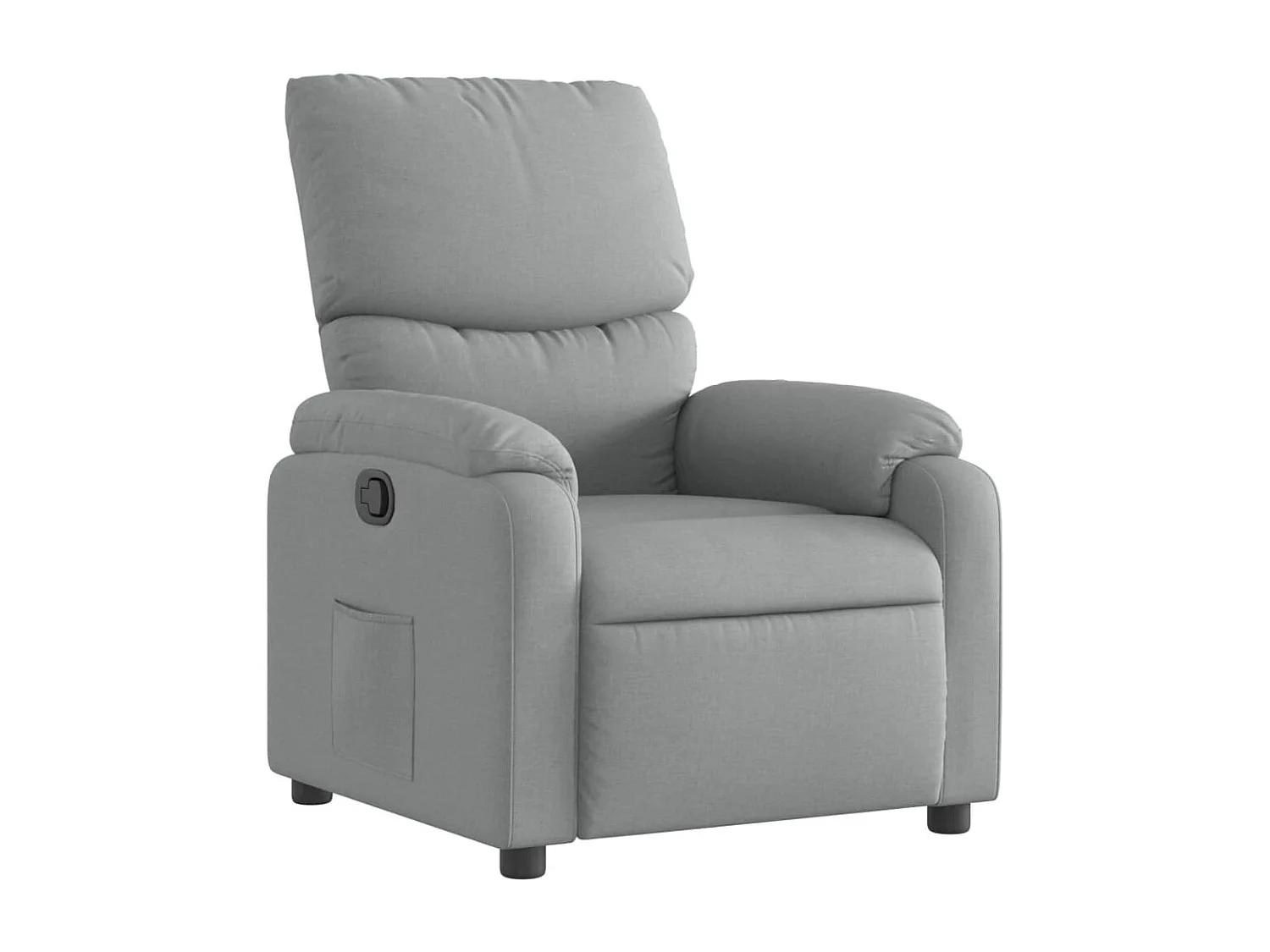 Fauteuil inclinable Gris clair Tissu