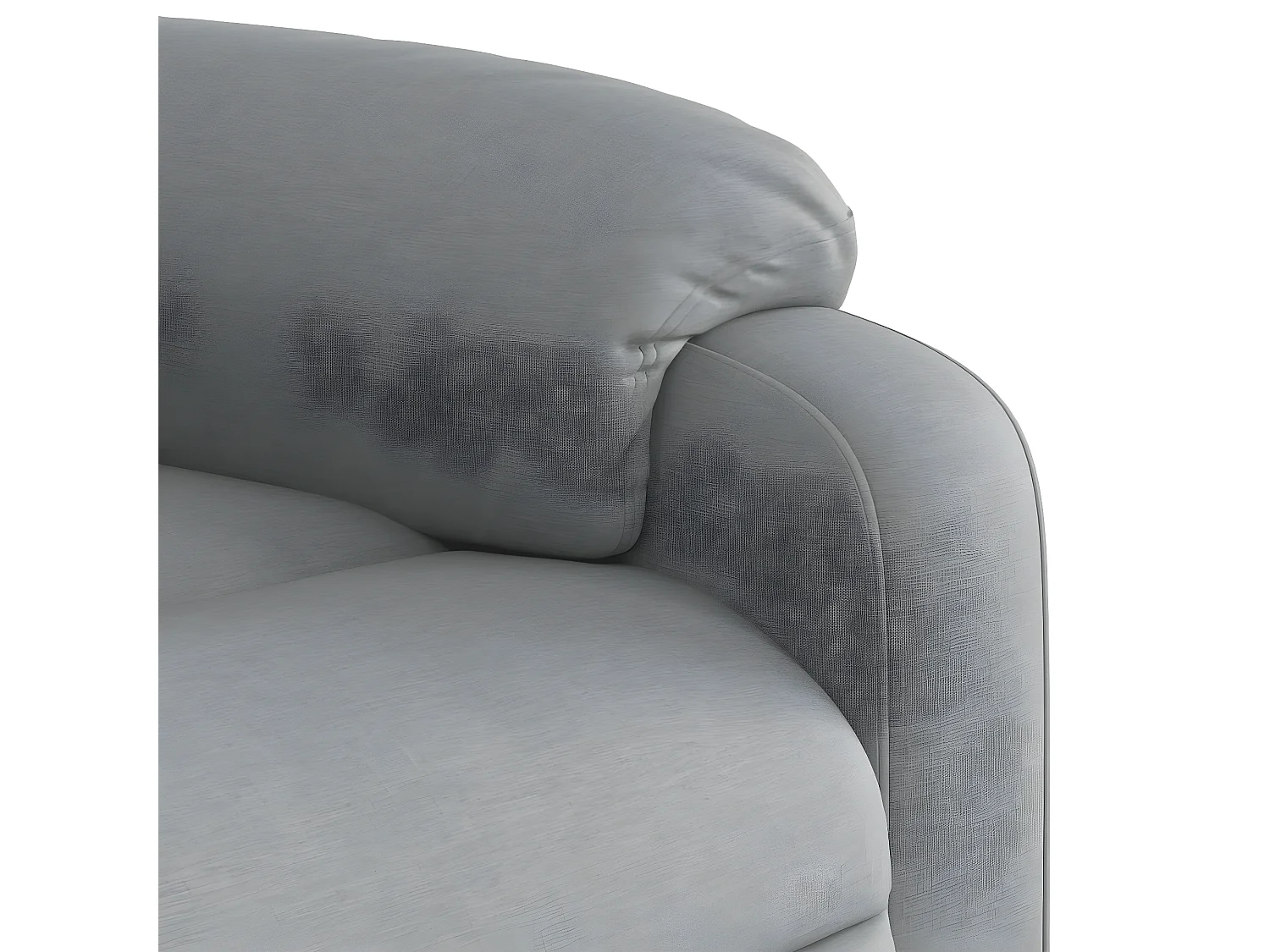 Fauteuil inclinable Gris clair Tissu