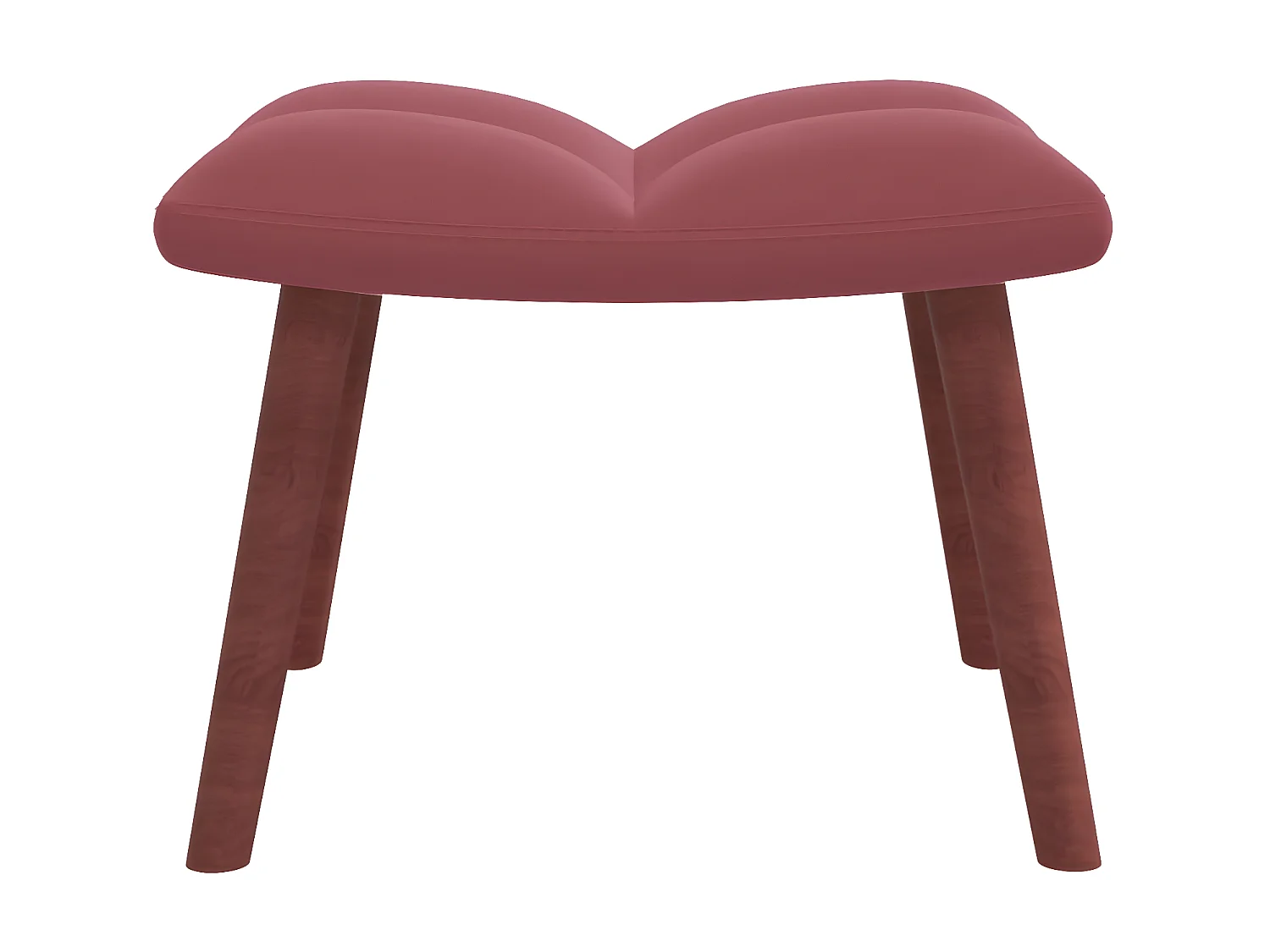 Sillón de relajación con reposapiés Terciopelo Rosa