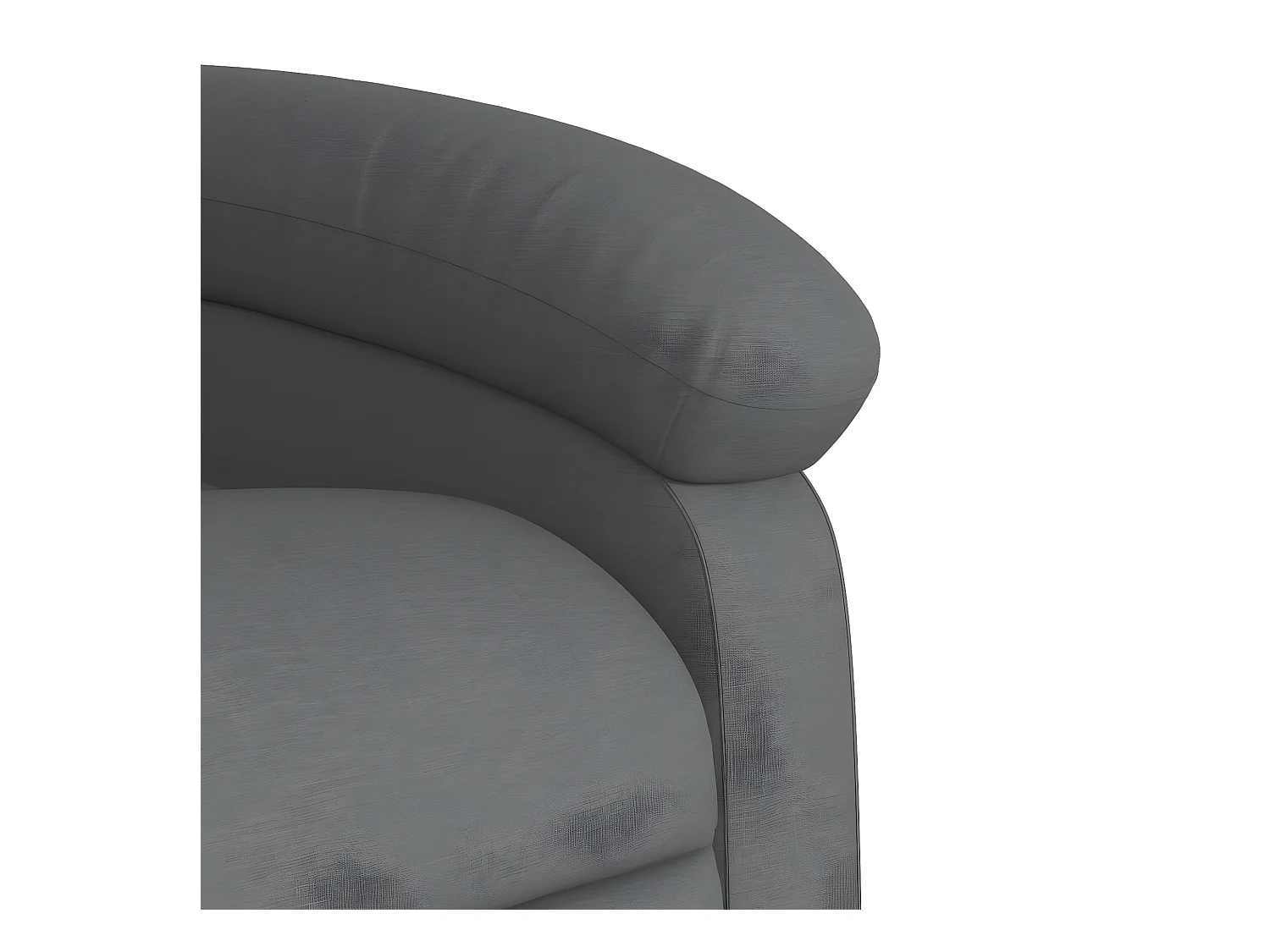 Fauteuil inclinable Gris foncé Tissu