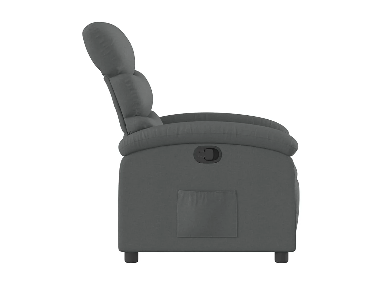 Fauteuil inclinable Gris foncé Tissu