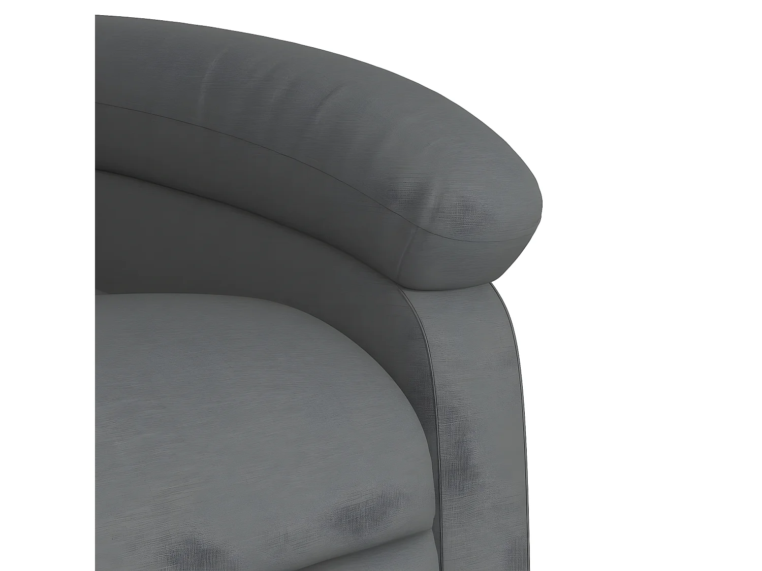 Fauteuil inclinable Gris foncé Tissu