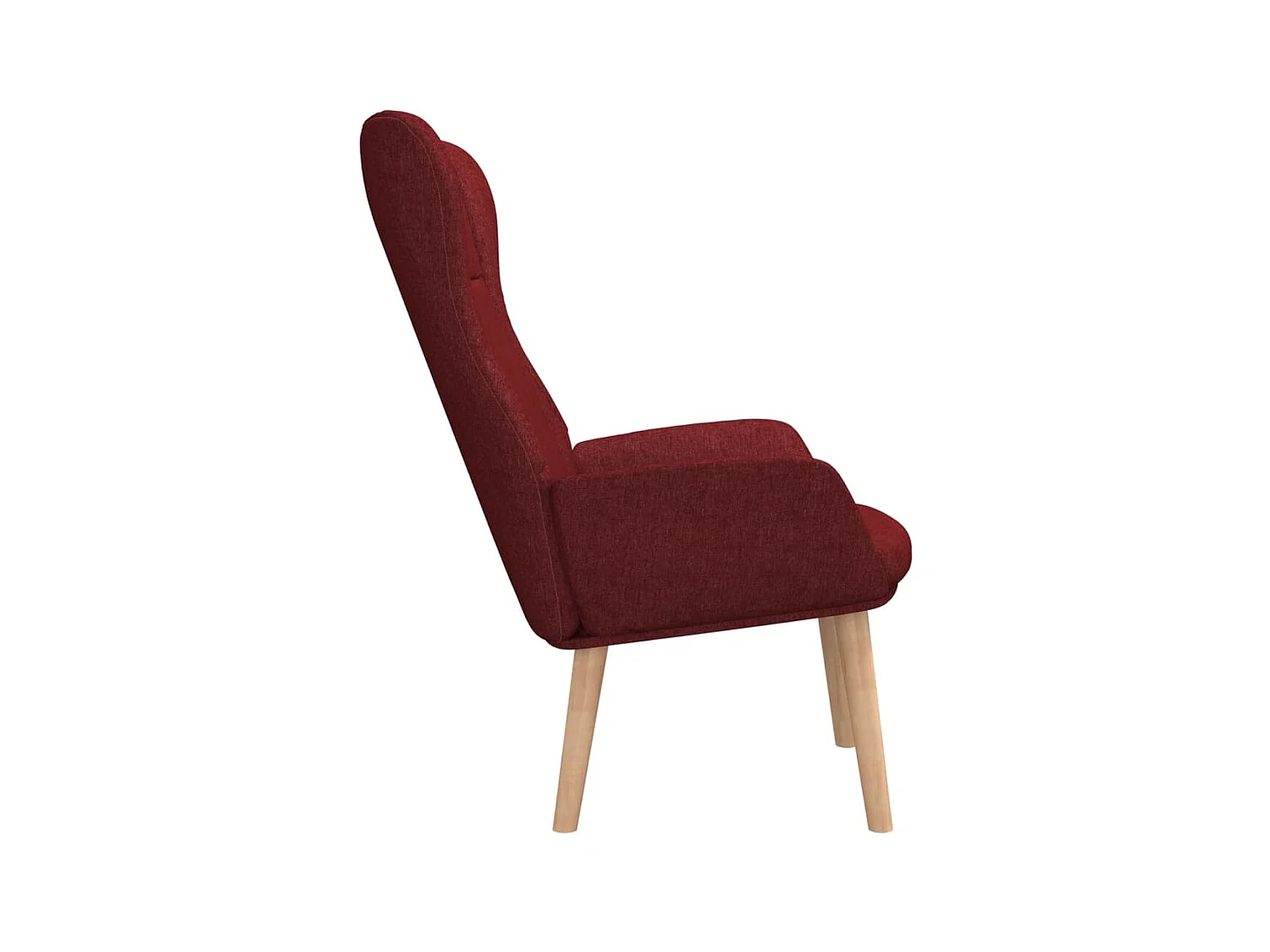 Chaise de relaxation Rouge bordeaux Tissu