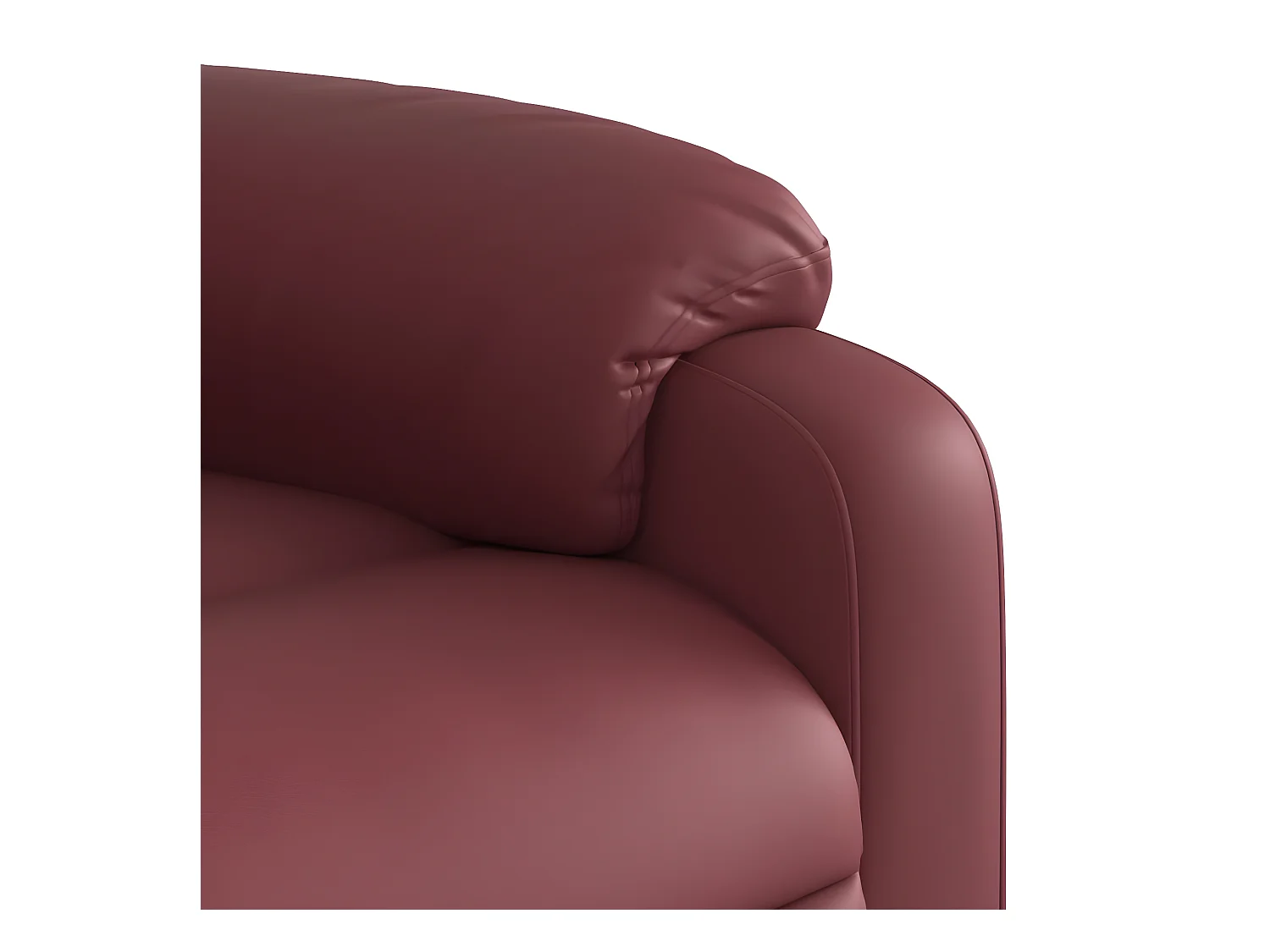 Fauteuil inclinable Rouge bordeaux Similicuir