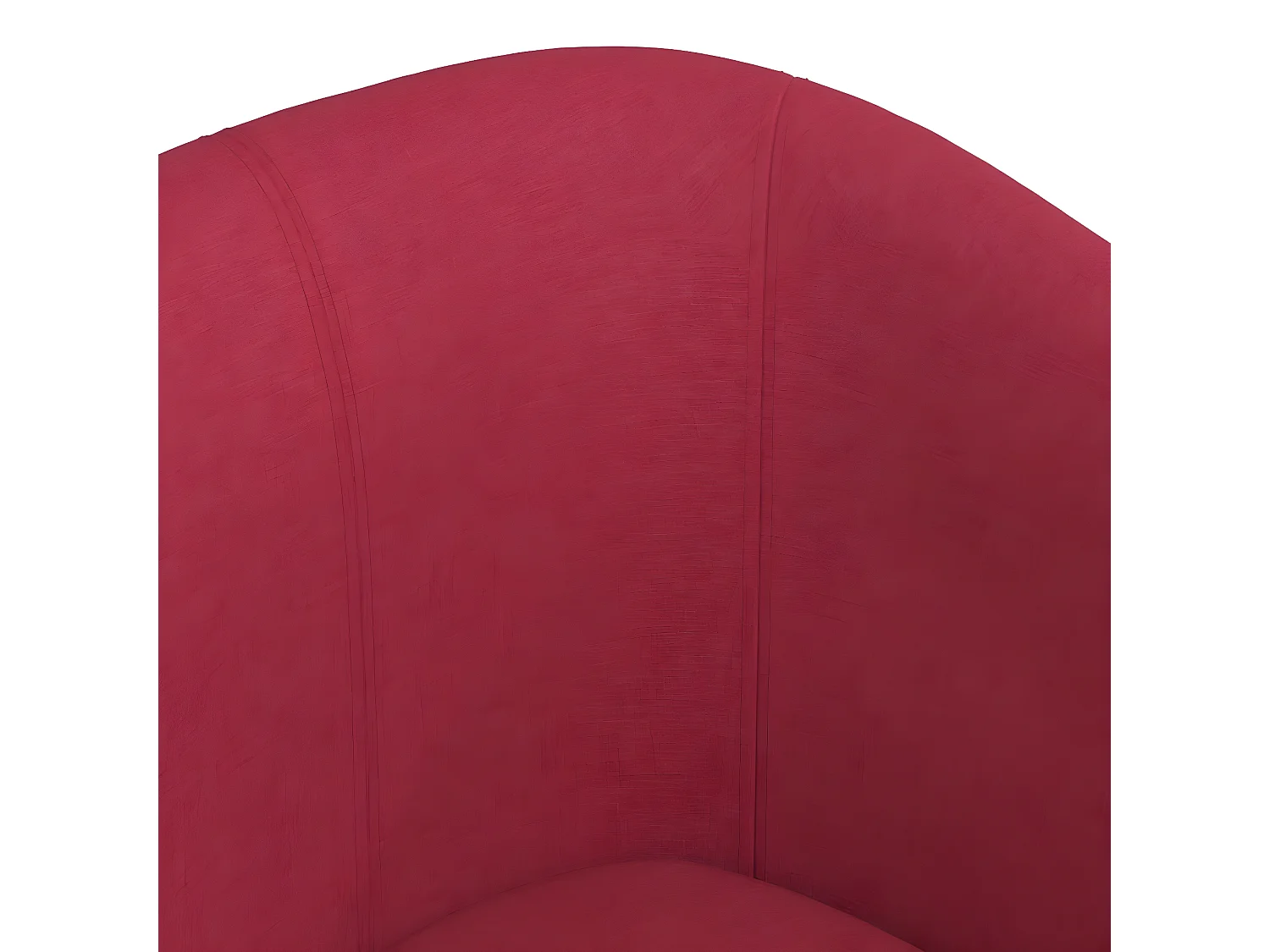 Fauteuil cabriolet avec repose-pied rouge bordeaux tissu