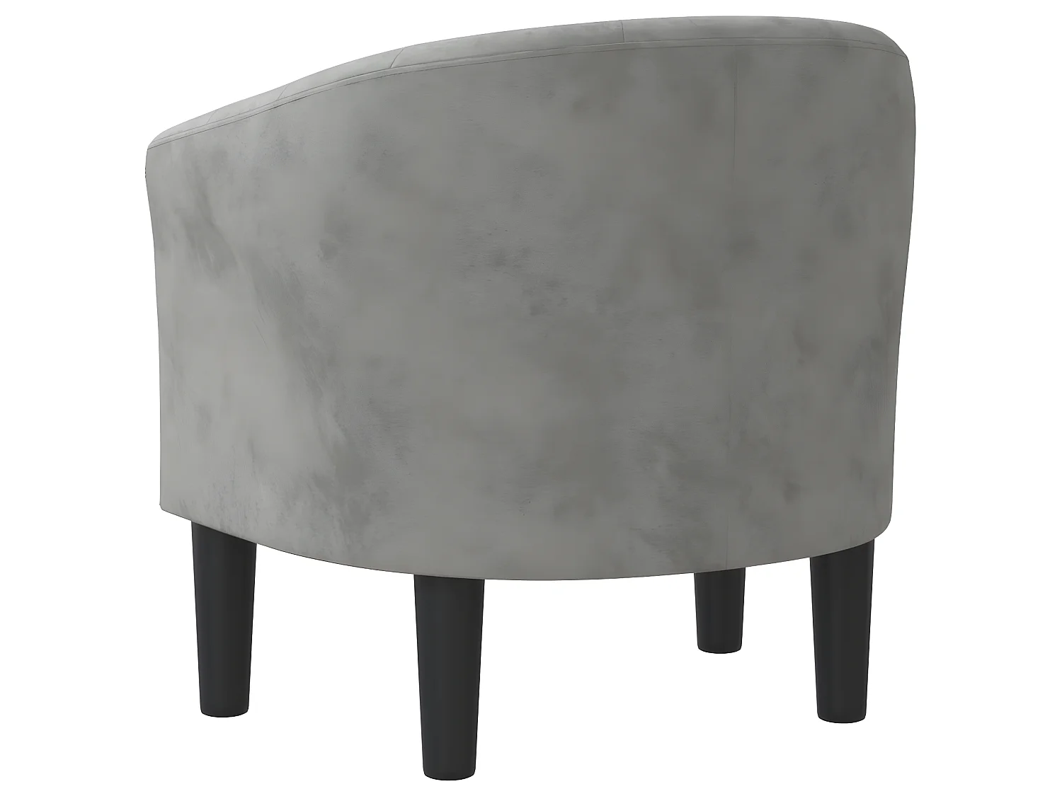 Lichtgrijze fluwelen converteerbare fauteuil