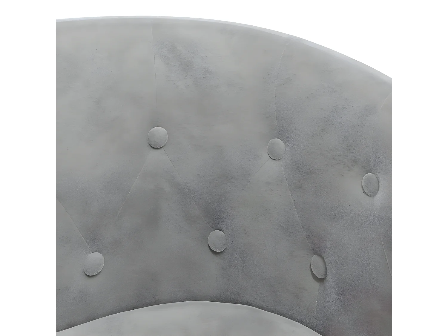 Lichtgrijze fluwelen converteerbare fauteuil