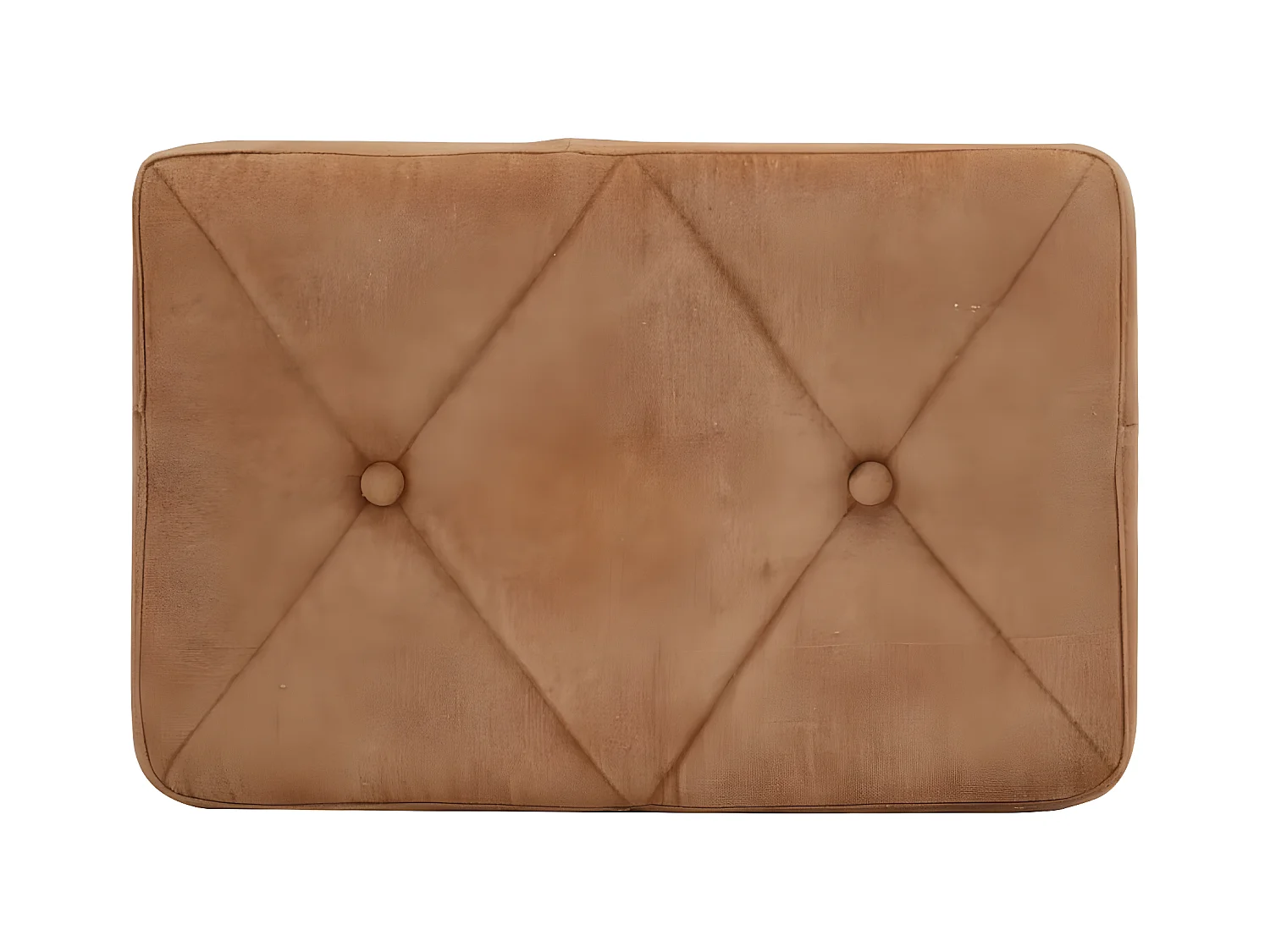 Chaise à oreilles avec repose-pied Marron Toile