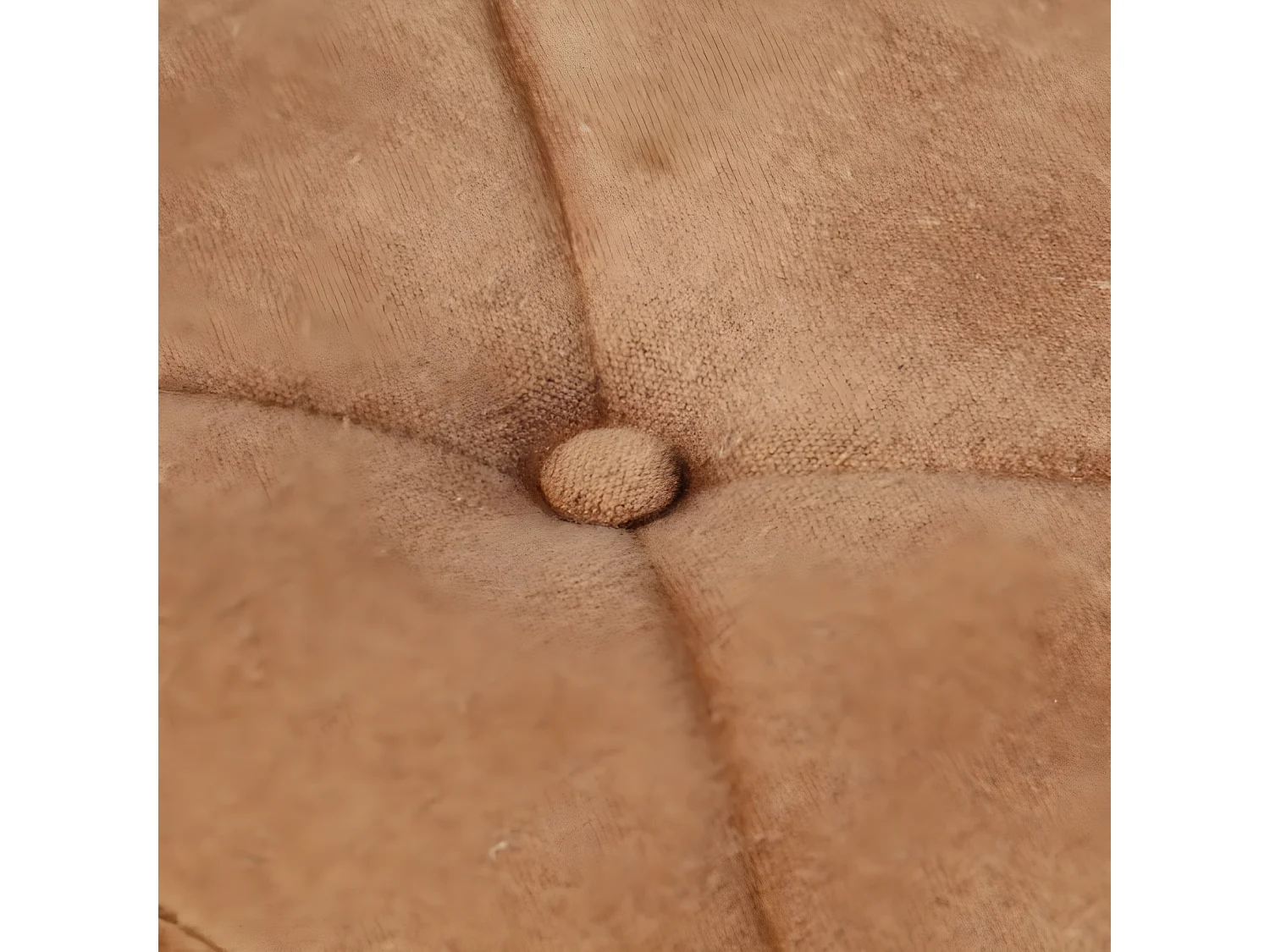 Chaise à oreilles avec repose-pied Marron Toile