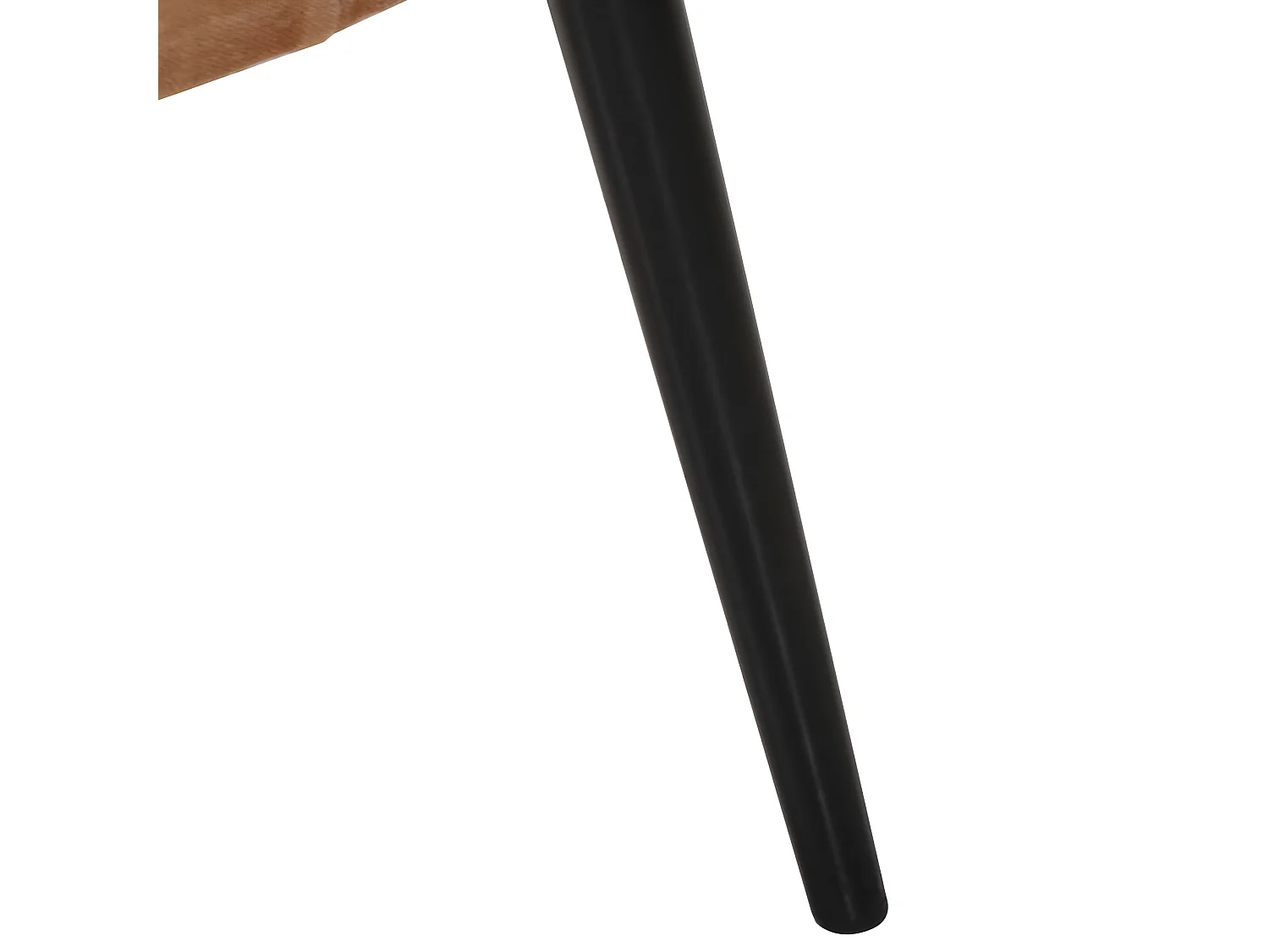 Chaise à oreilles avec repose-pied Marron Toile