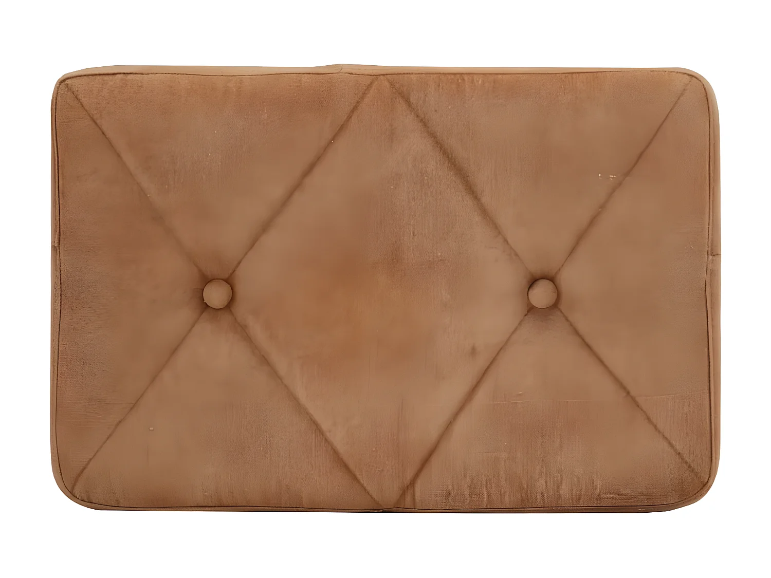 Chaise à oreilles avec repose-pied Marron Toile