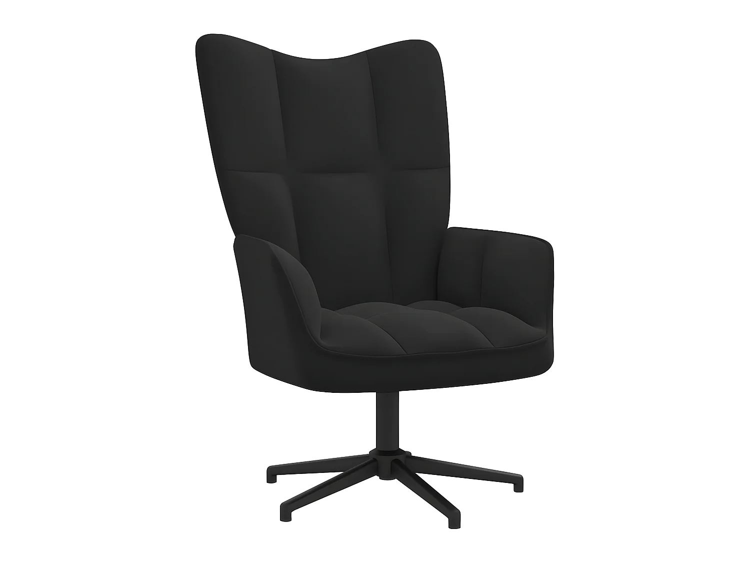 Chaise de relaxation Noir Velours