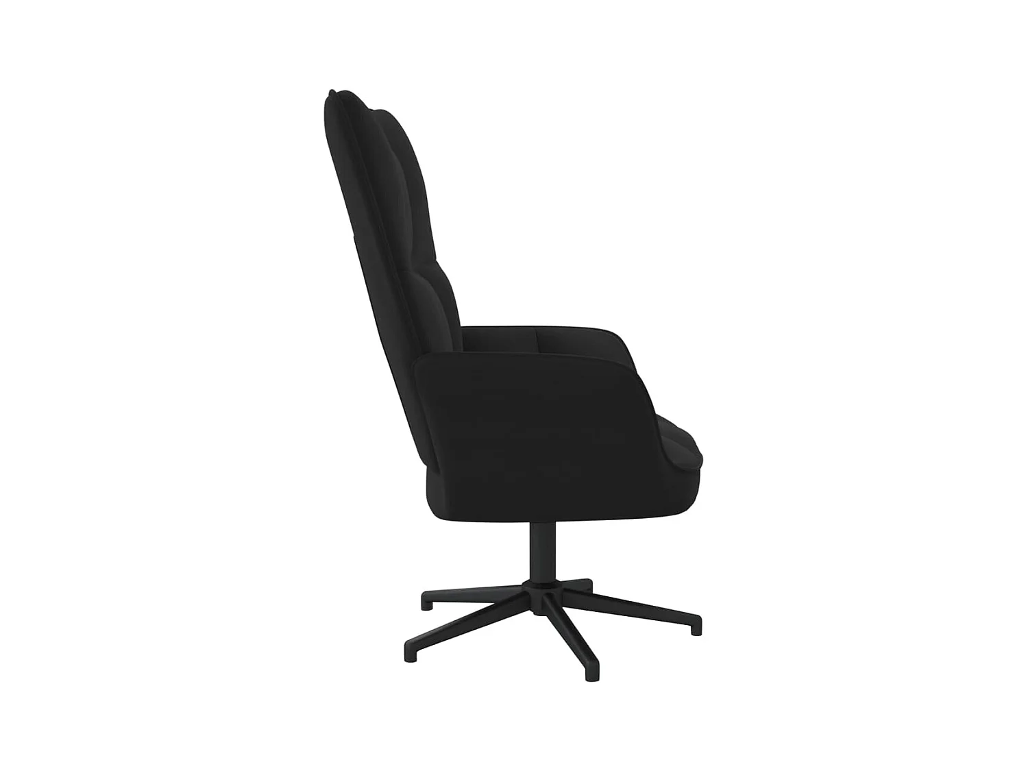 Chaise de relaxation Noir Velours